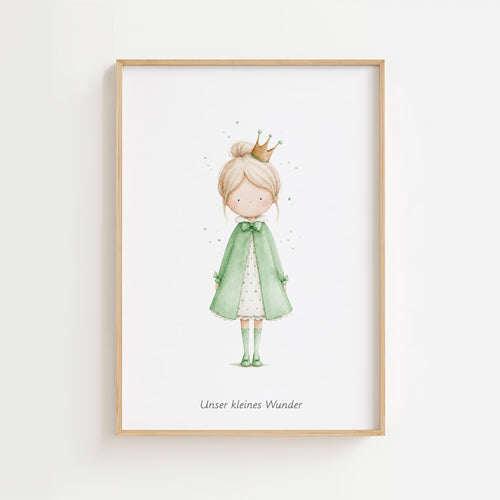 Kleine Prinzessin - Personalisierter Text 💚 poster