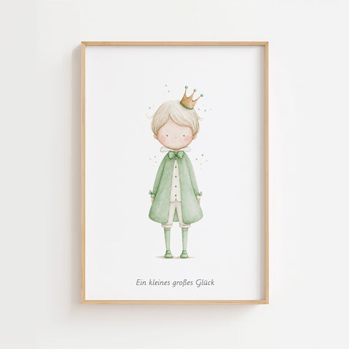 Kleiner Prinz – Personalisierter Text 💚 poster