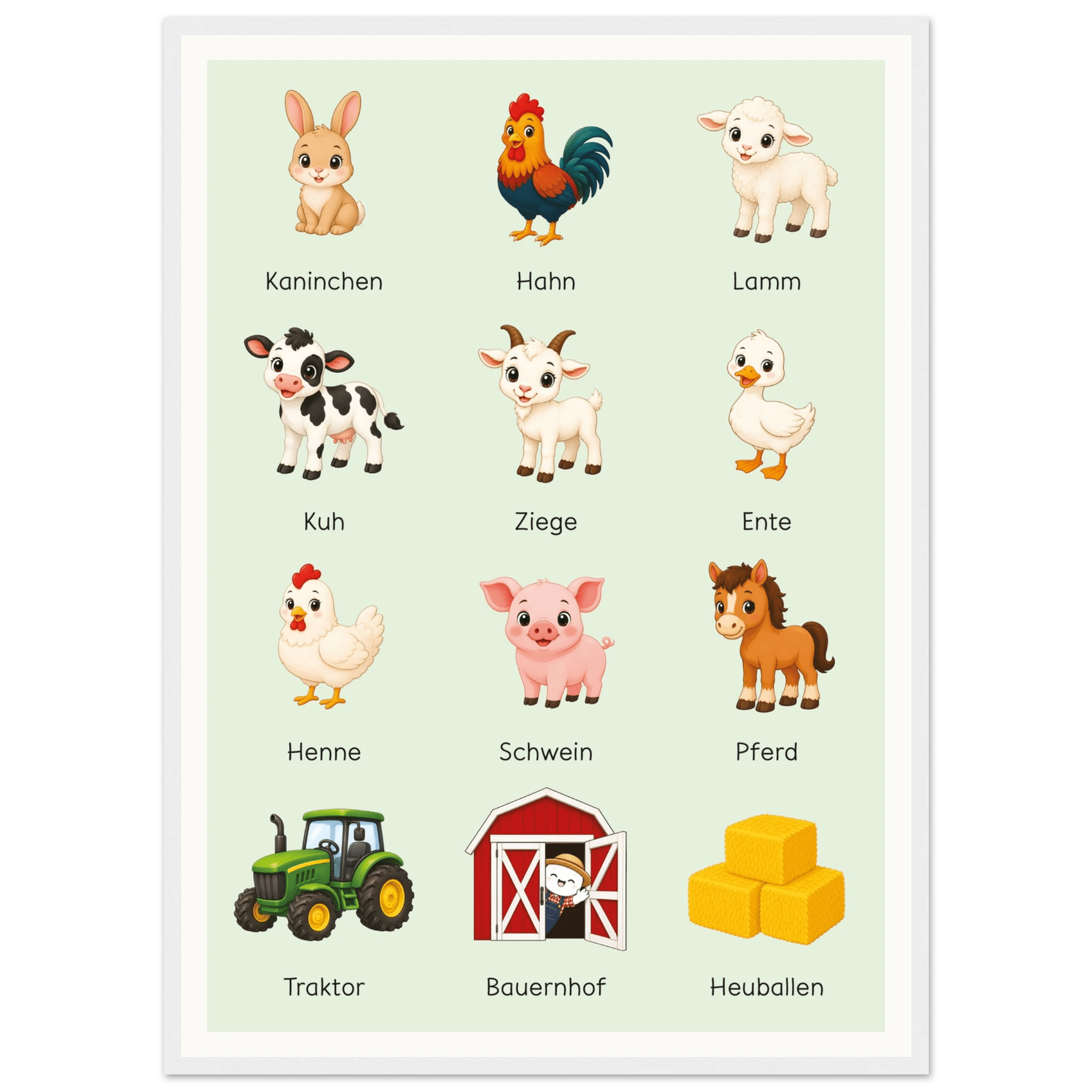 Lilles Bauernhof-Poster poster