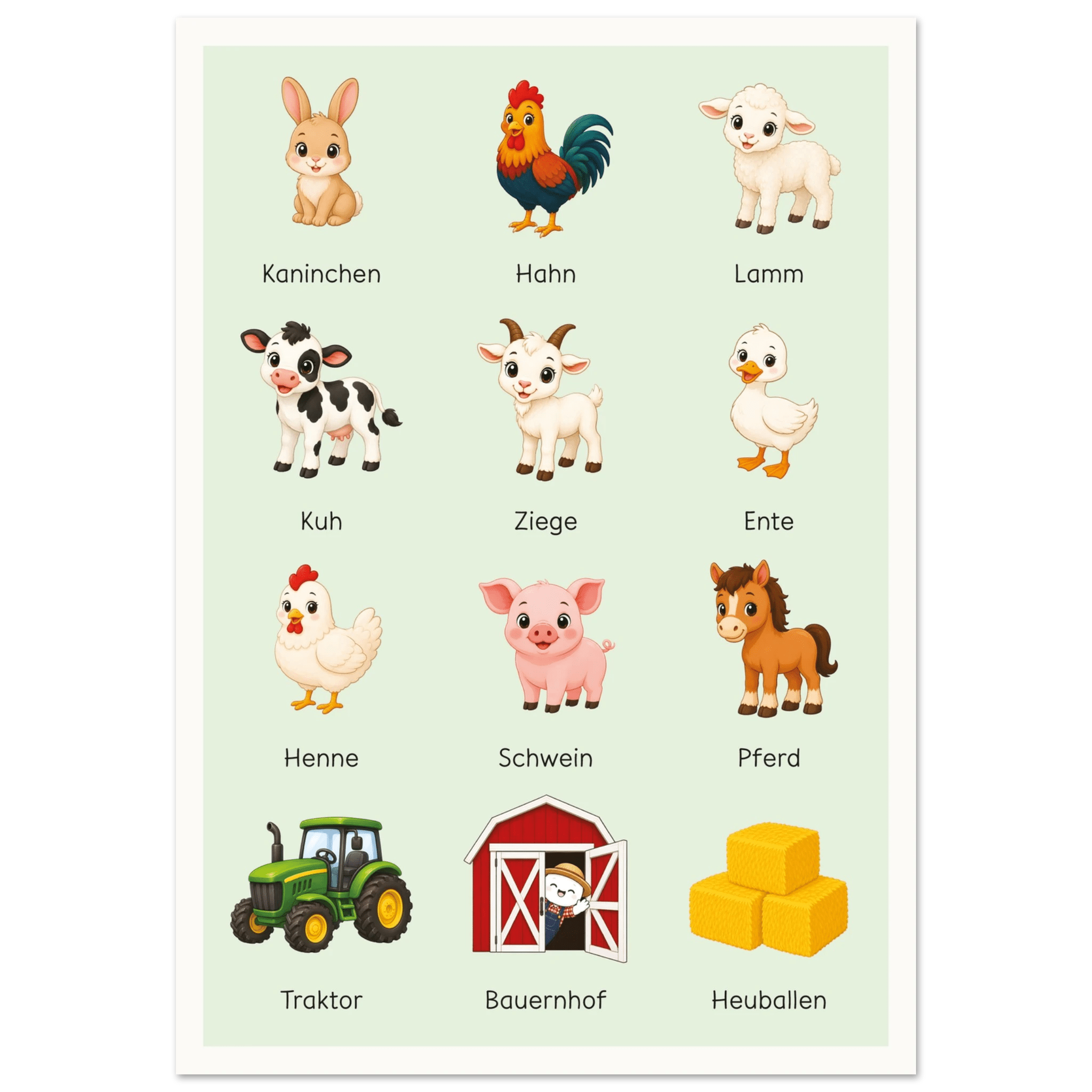 Lilles Bauernhof-Poster poster