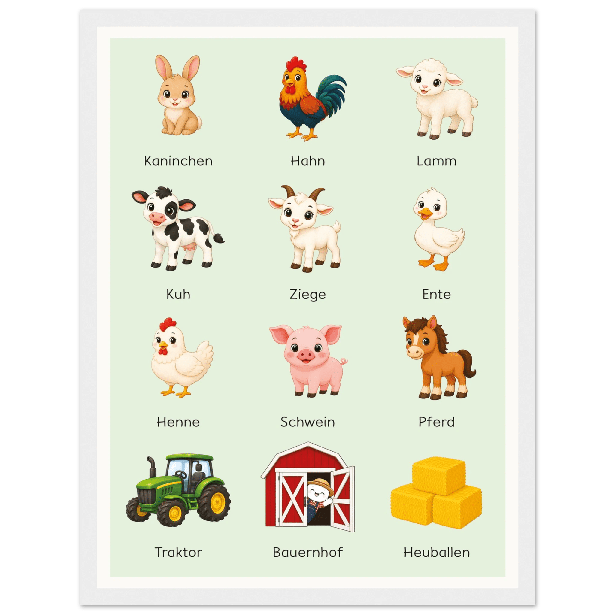 Lilles Bauernhof-Poster poster