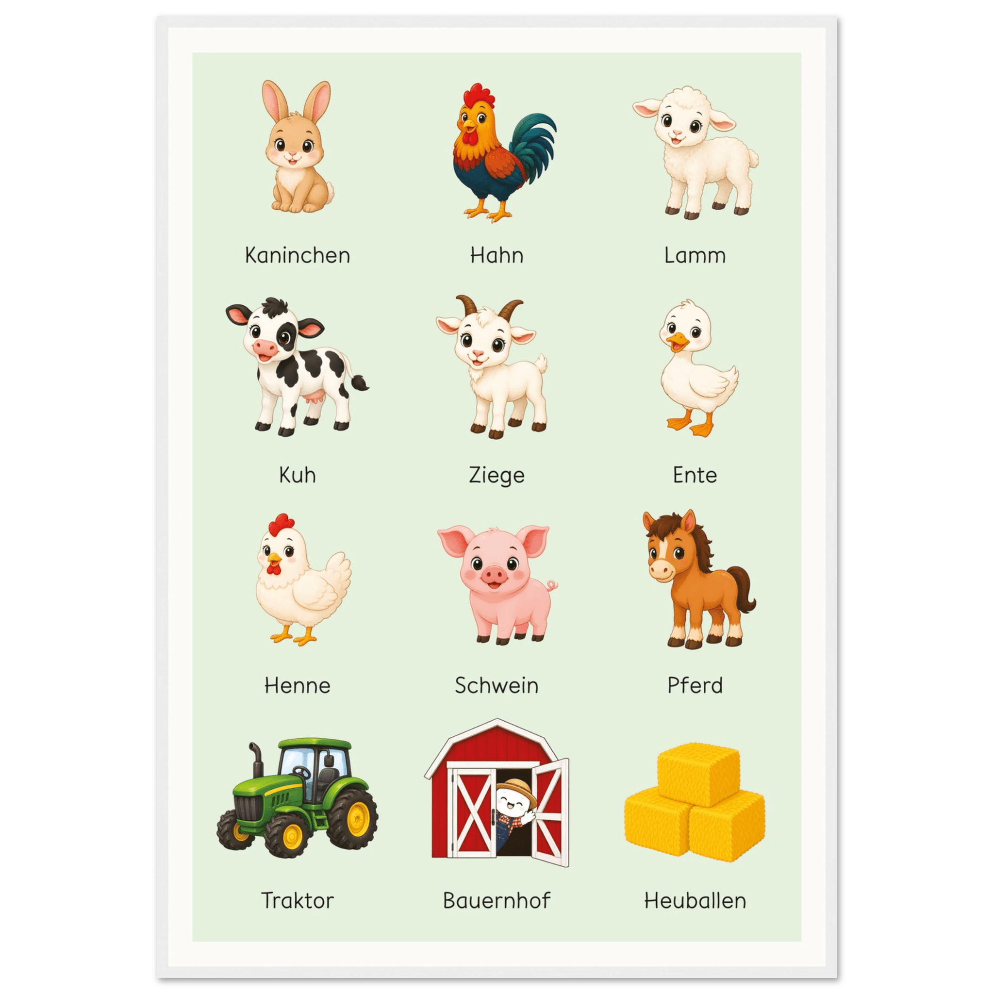 Lilles Bauernhof-Poster poster