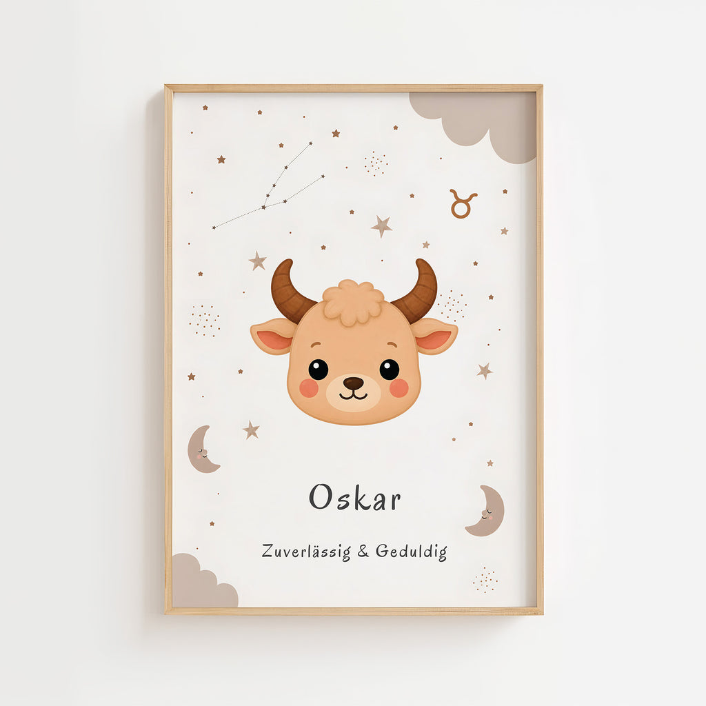Sternzeichen Stier mit Namen
