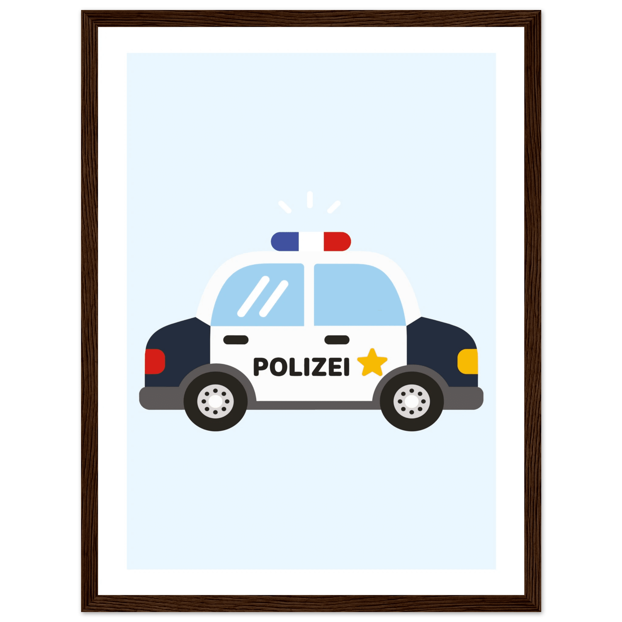 Polizeiauto Poster poster