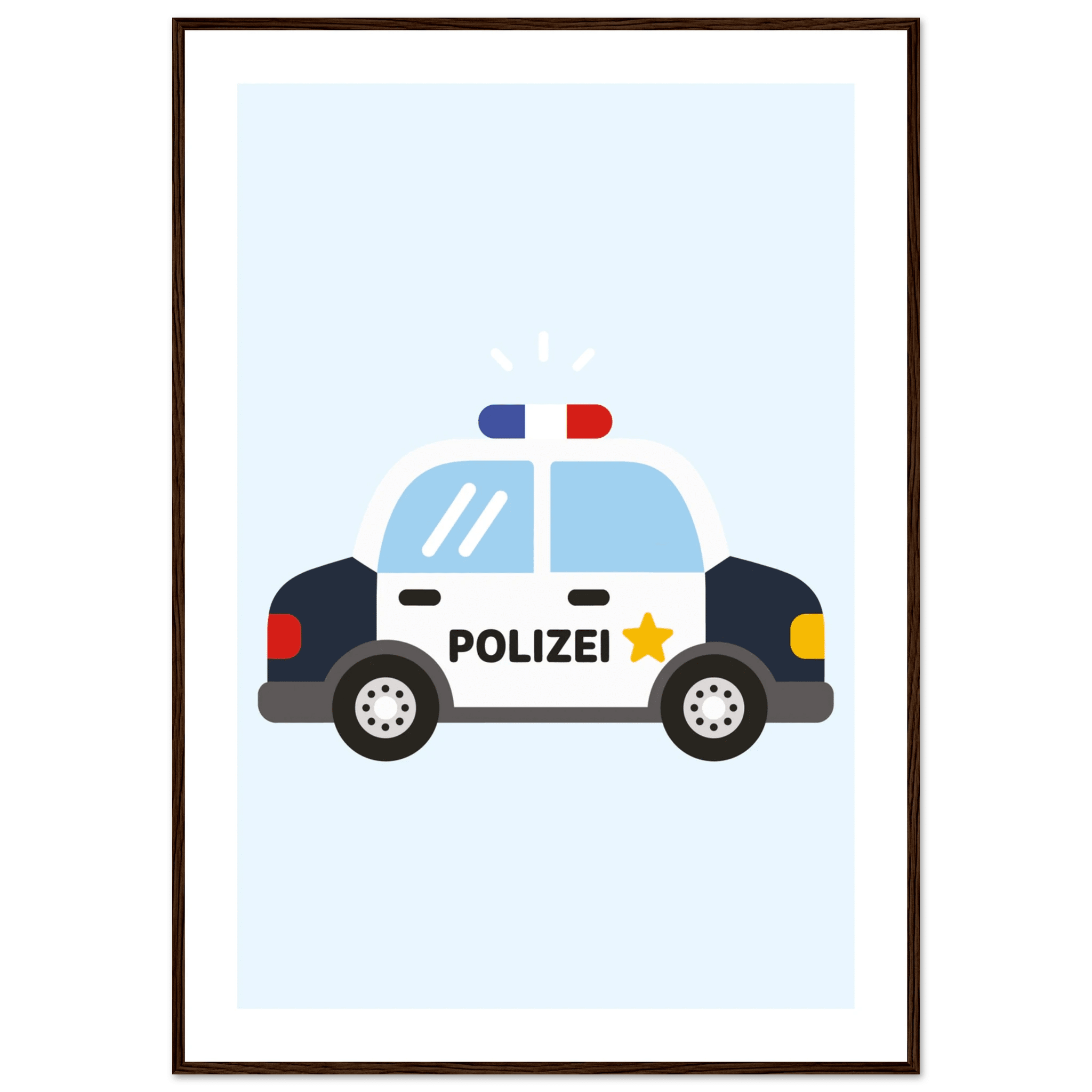 Polizeiauto Poster poster