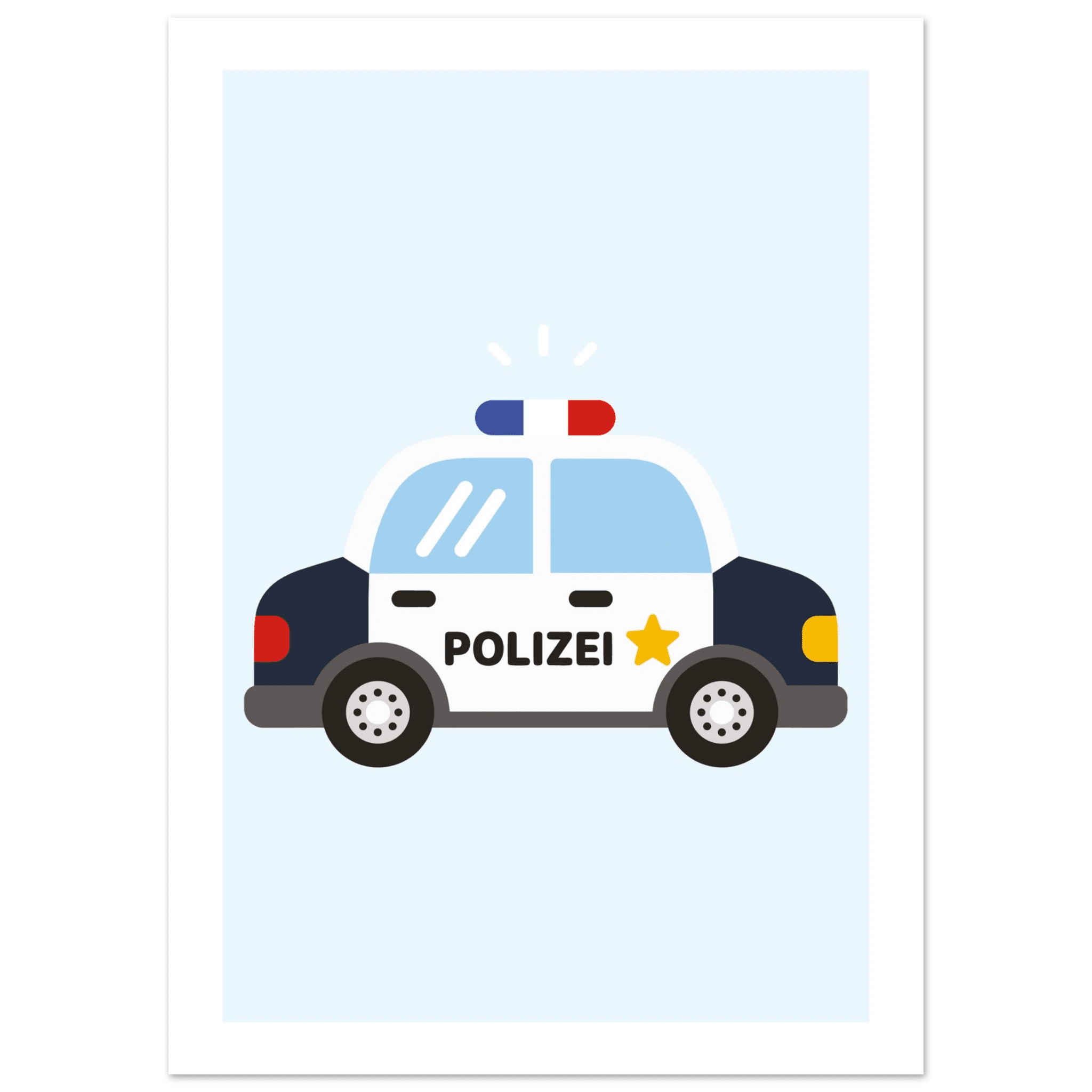 Polizeiauto Poster poster