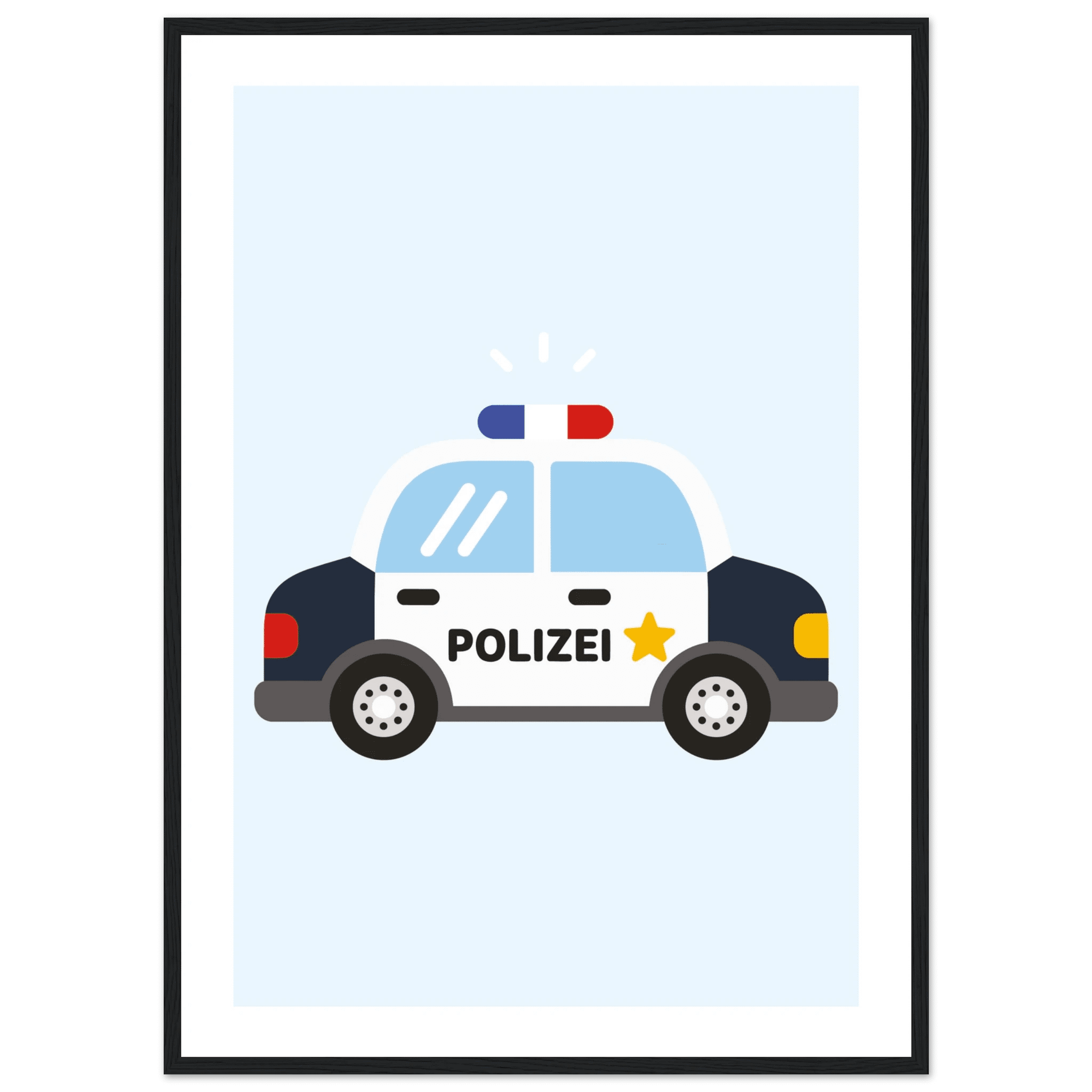 Polizeiauto Poster poster