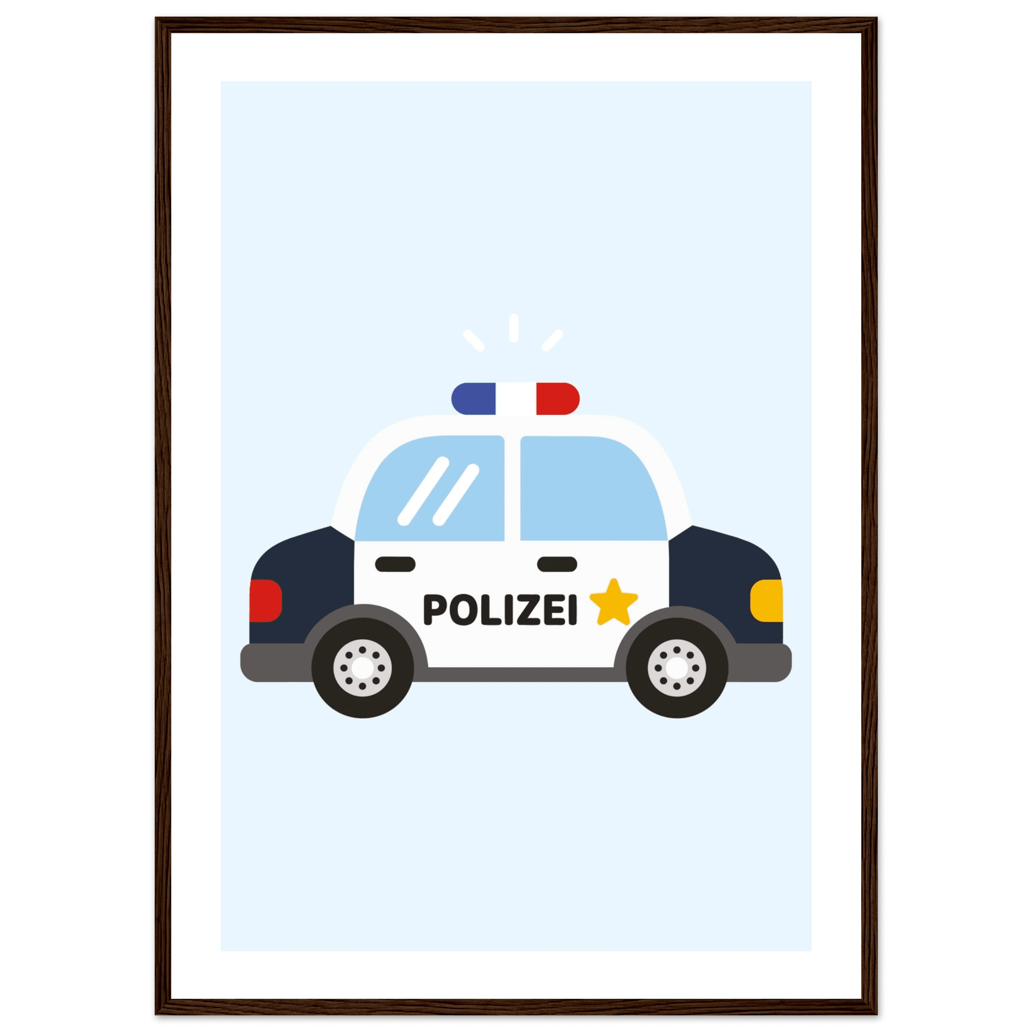 Polizeiauto Poster poster