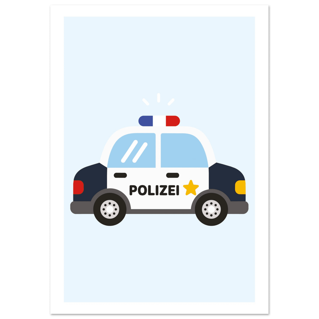 Polizeiauto Poster poster
