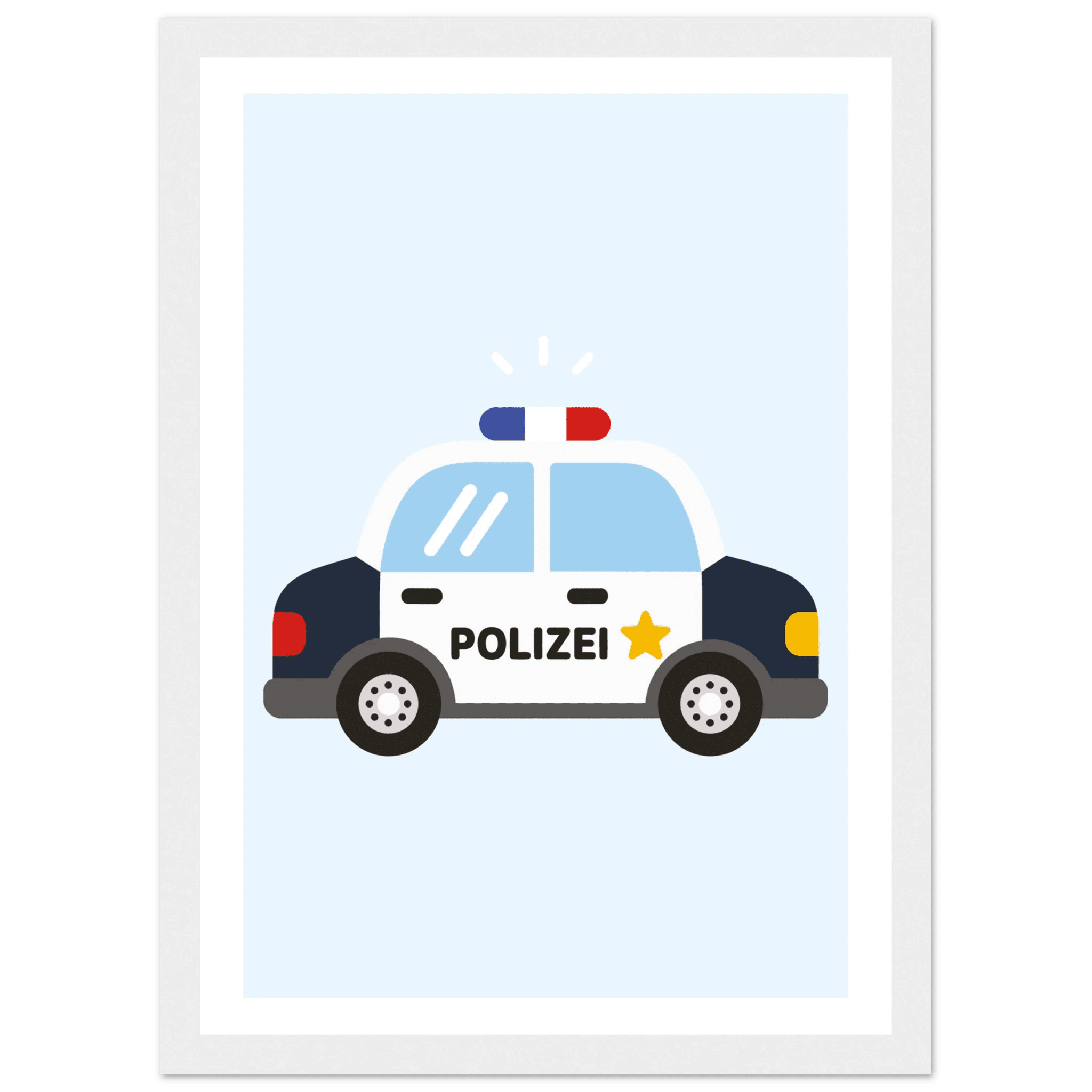 Polizeiauto Poster poster