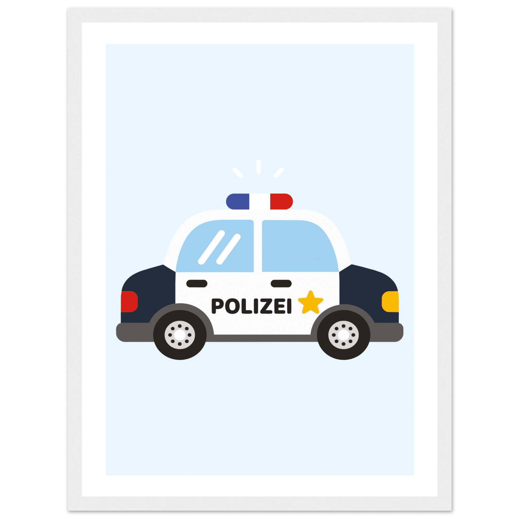 Polizeiauto Poster poster