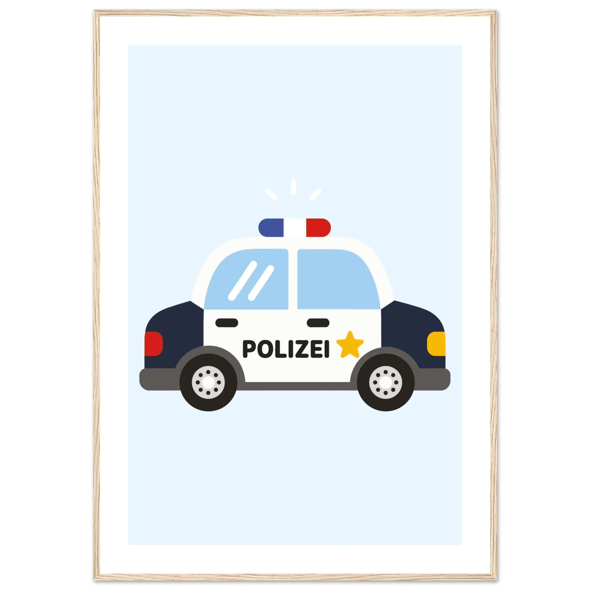 Polizeiauto Poster poster