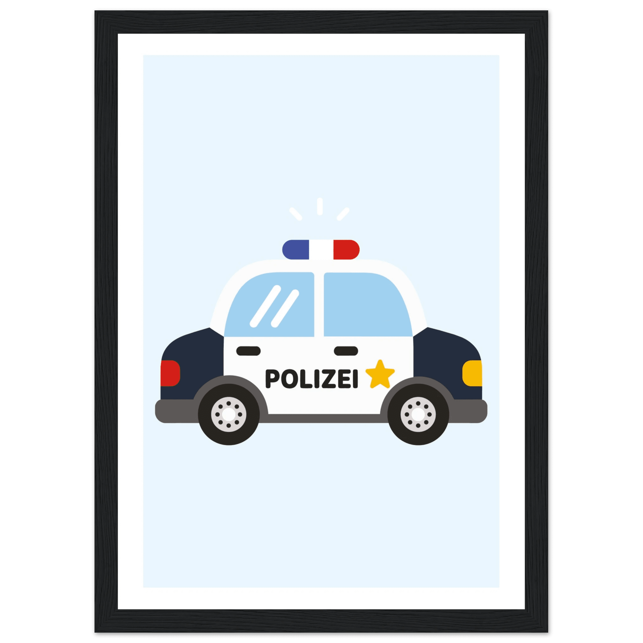 Polizeiauto Poster poster