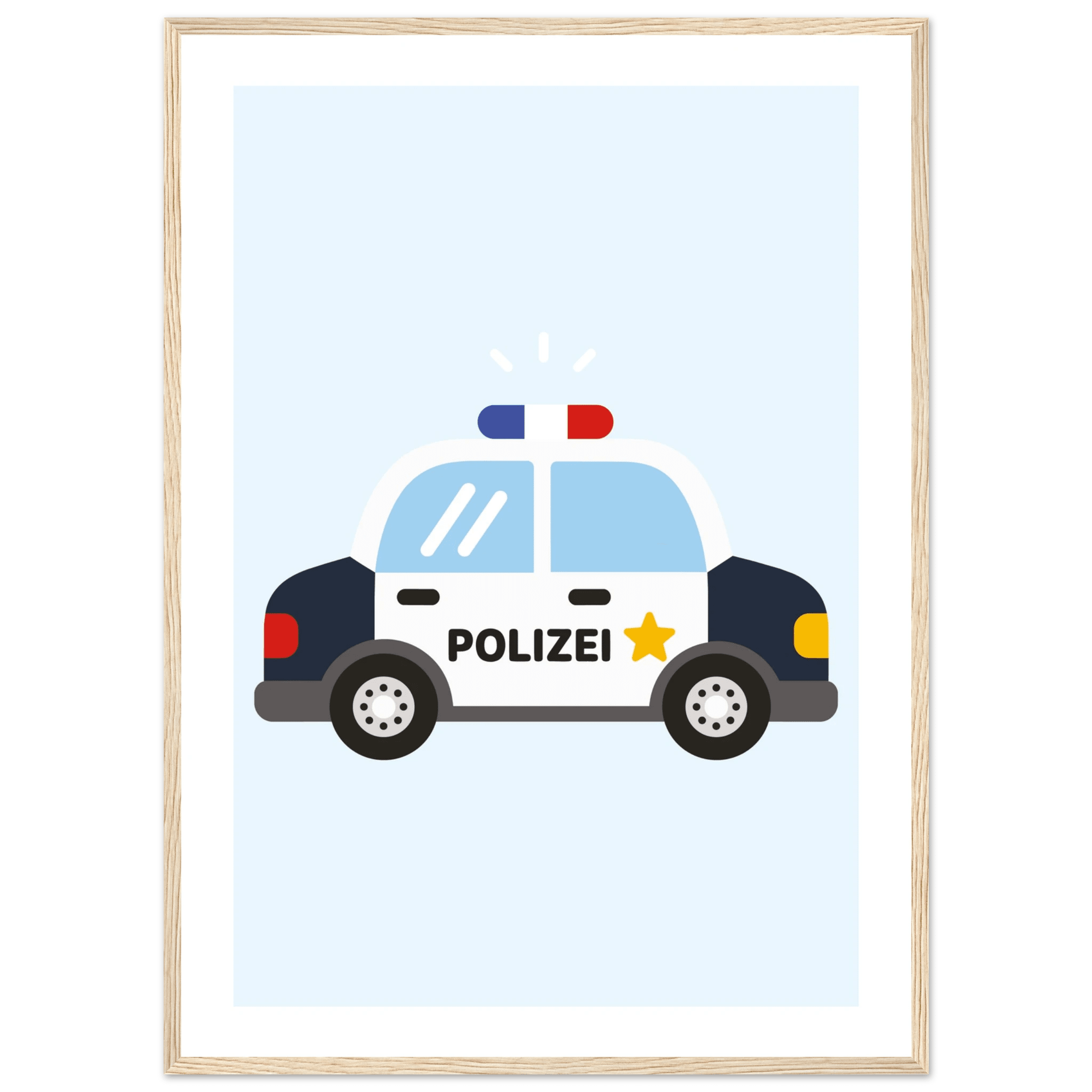Polizeiauto Poster poster