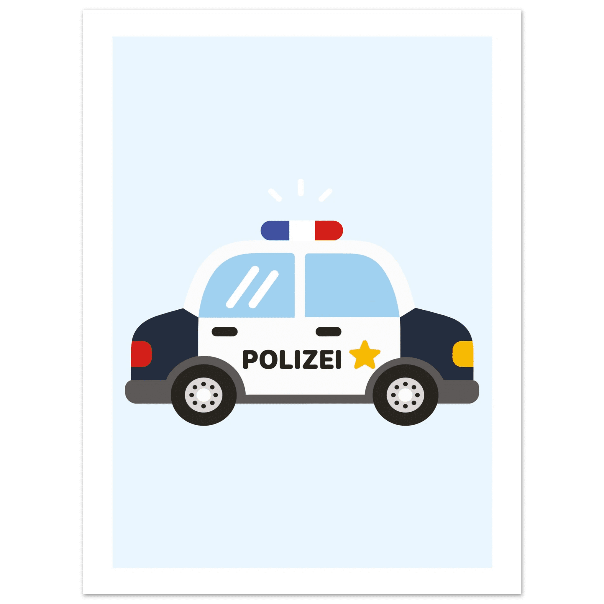 Polizeiauto Poster poster