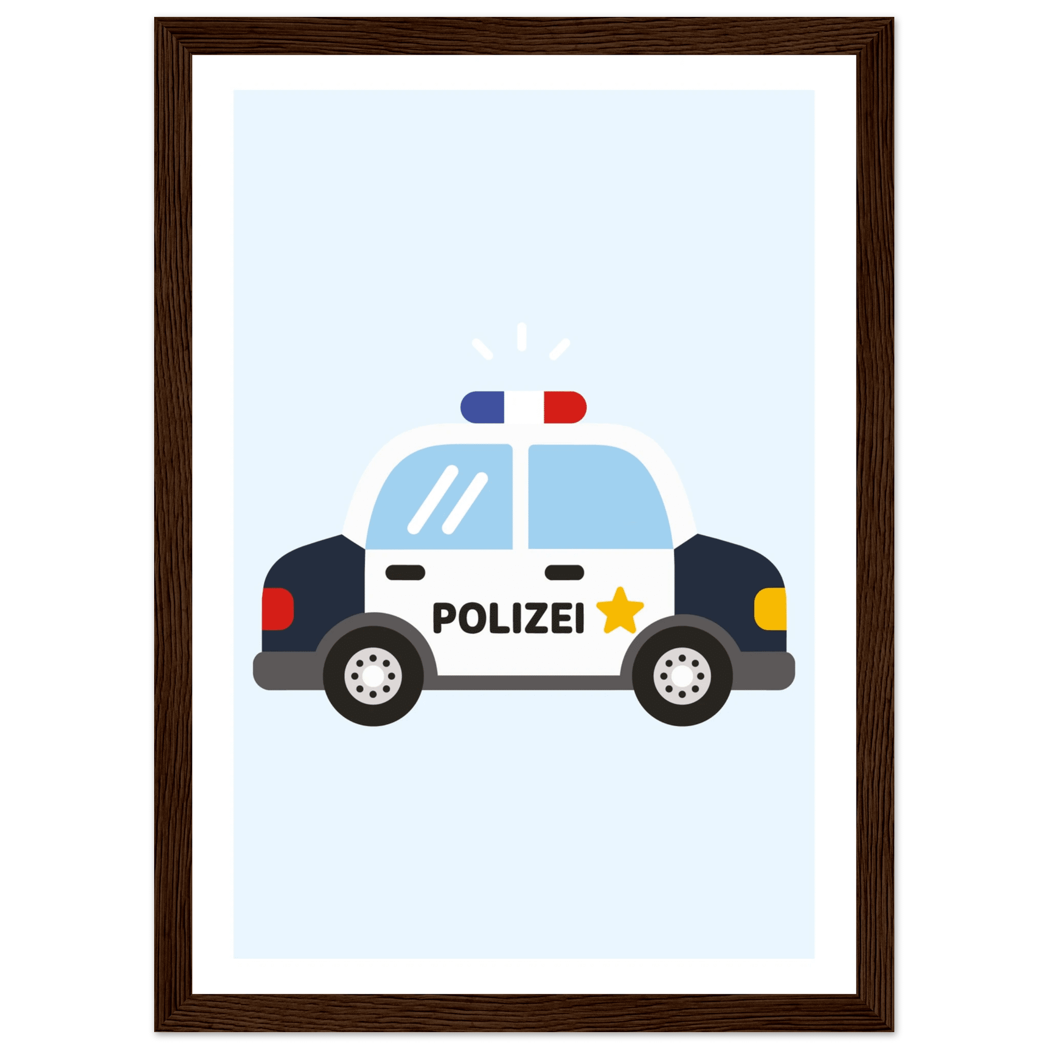 Polizeiauto Poster poster
