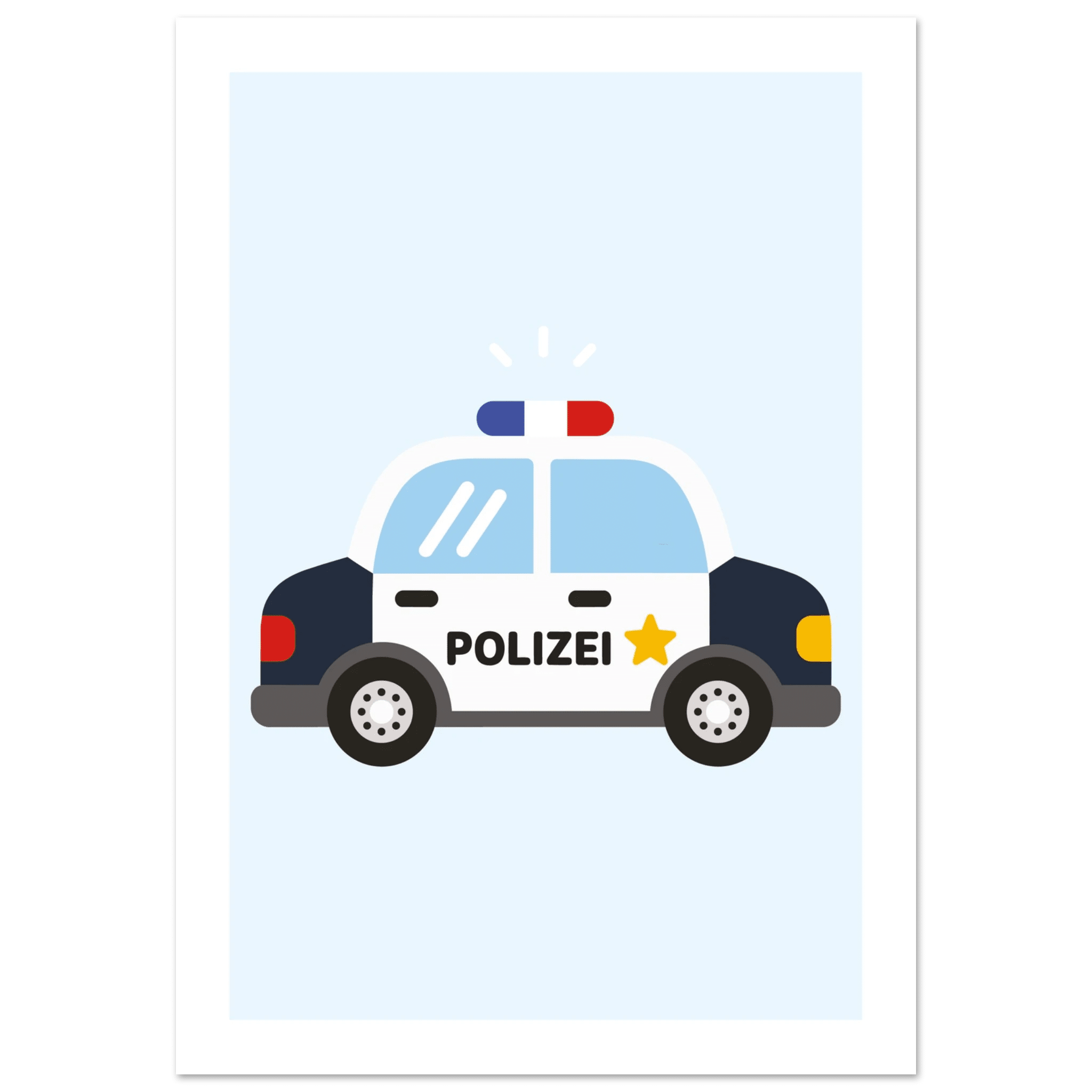 Polizeiauto Poster poster
