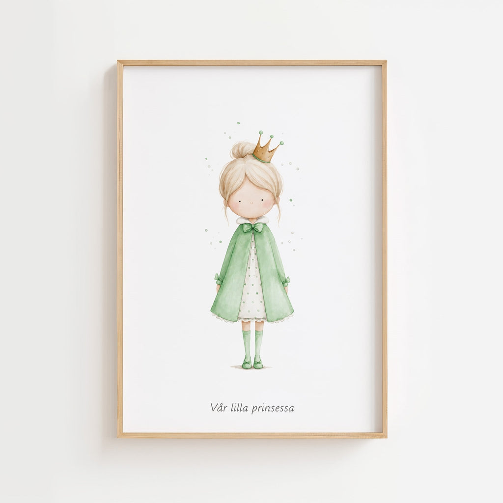 Prinsessa med personlig text poster