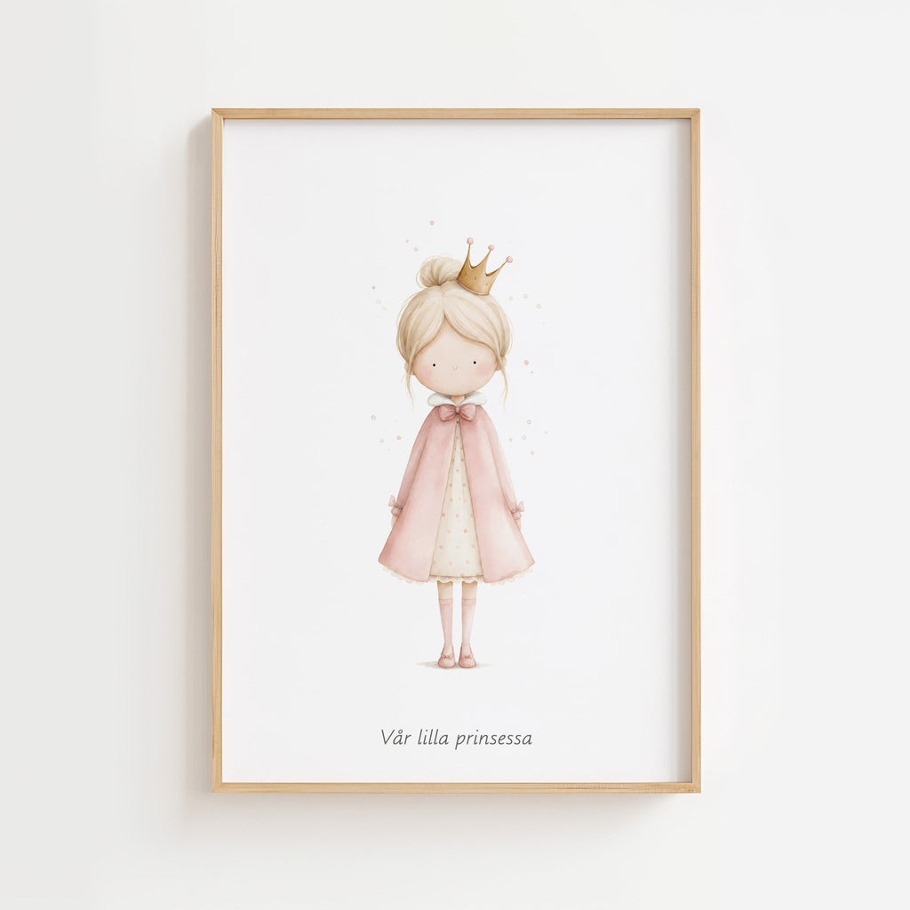 Prinsessa med personlig text poster