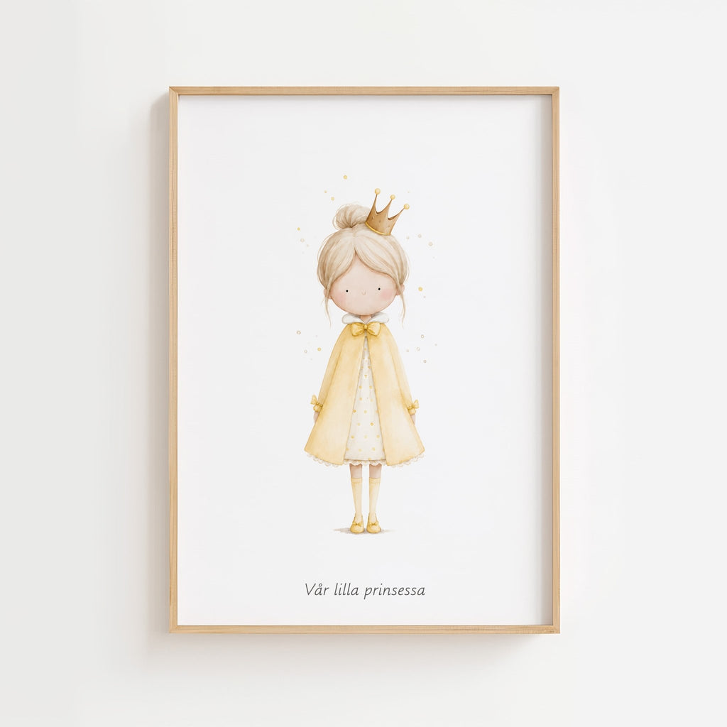 Prinsessa med personlig text poster