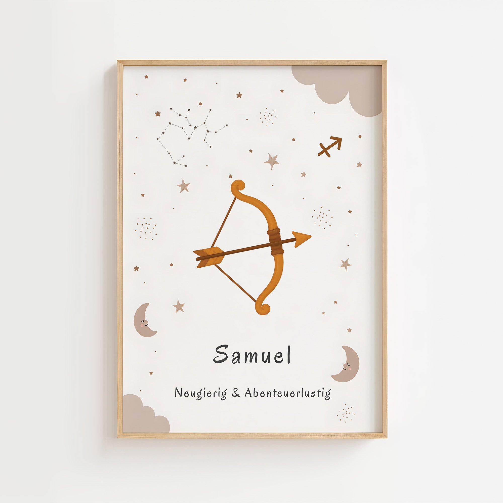 Sternzeichen Schütze mit Namen poster