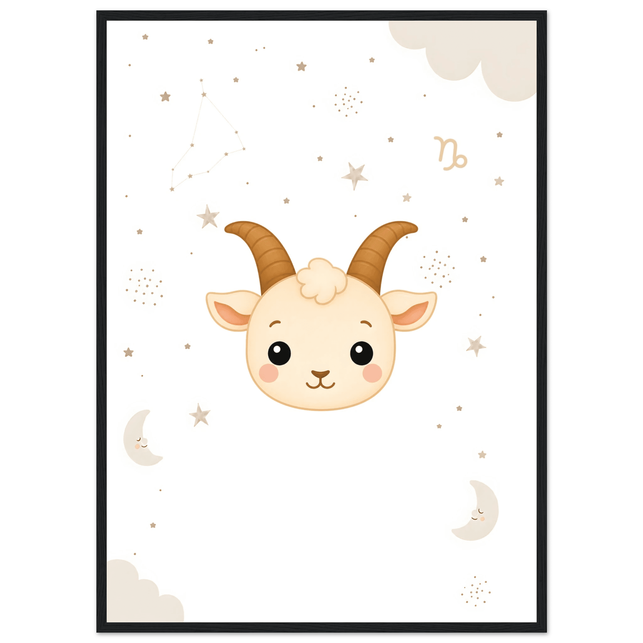 Sternzeichen Steinbock mit Namen poster