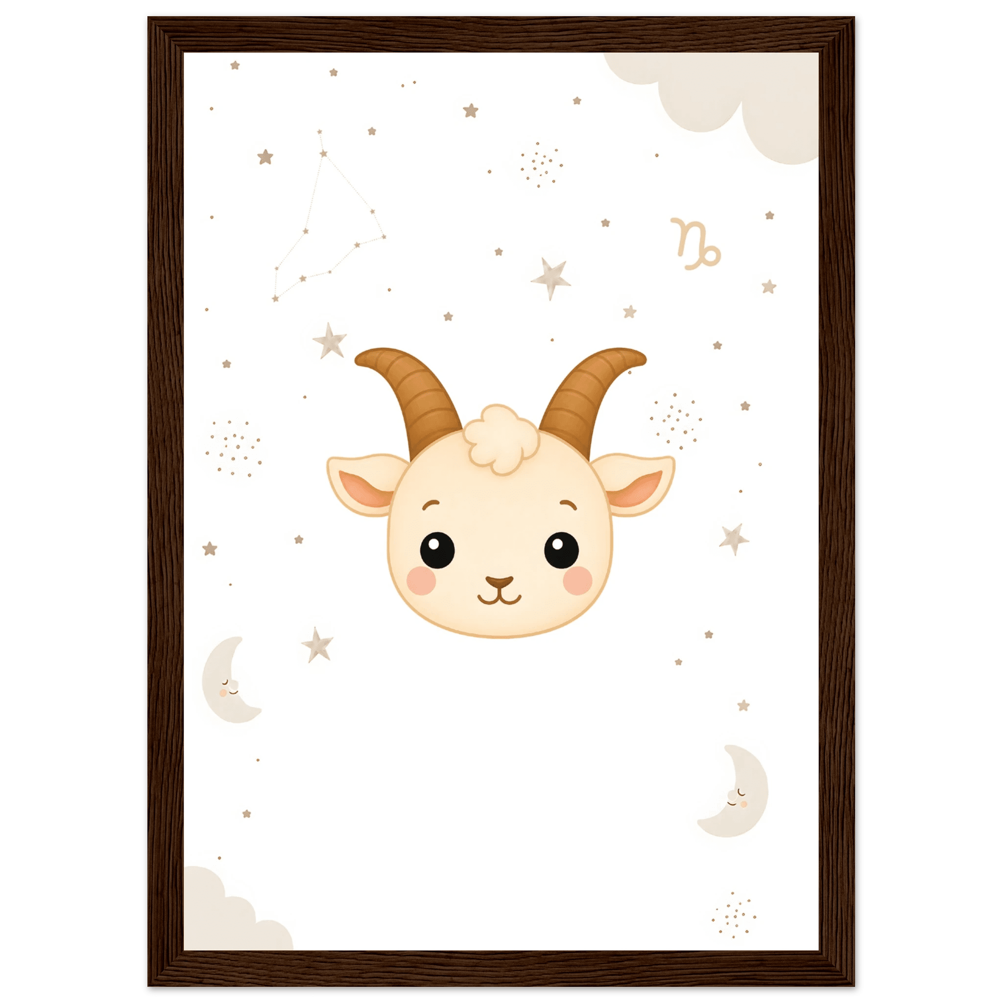 Sternzeichen Steinbock mit Namen poster