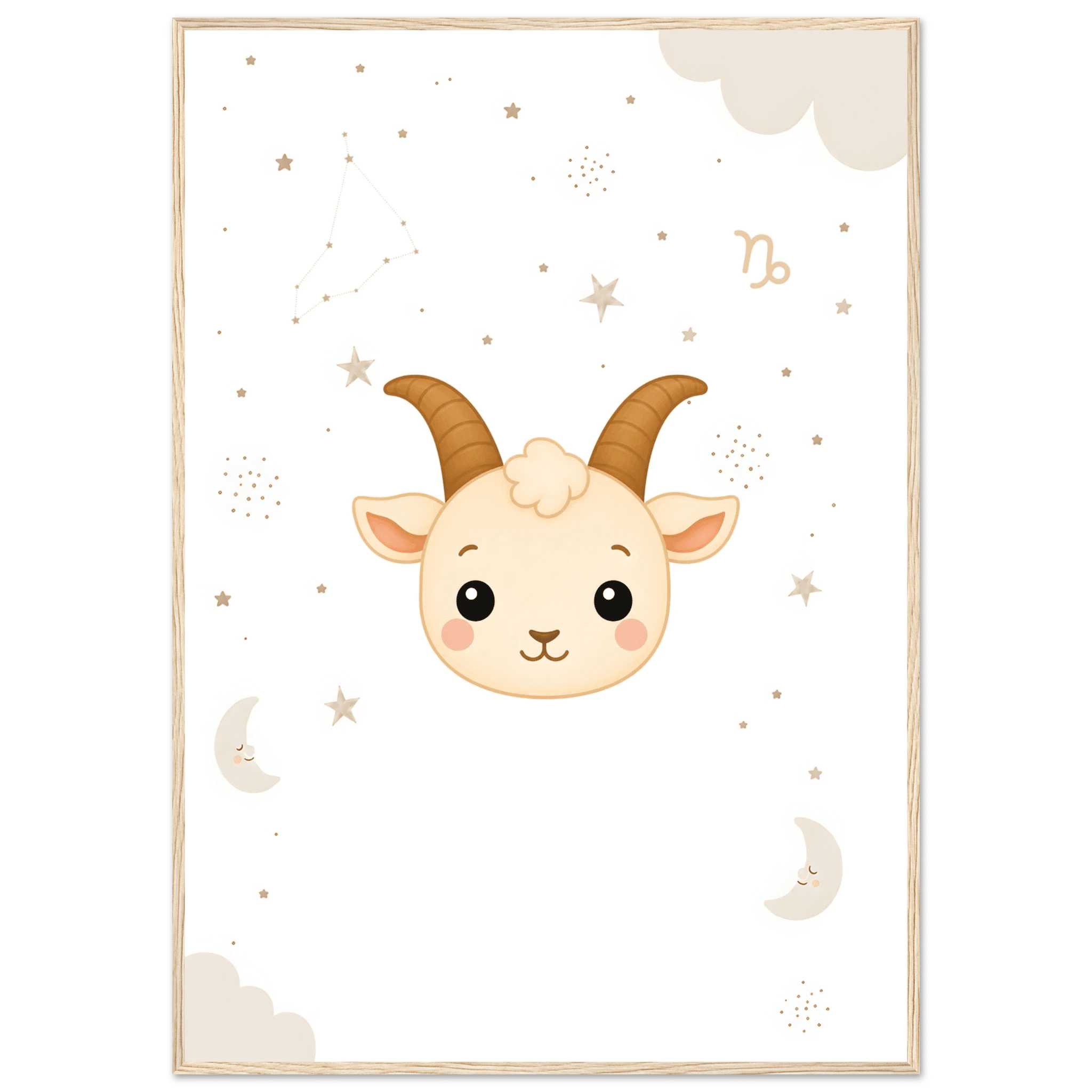 Sternzeichen Steinbock mit Namen poster