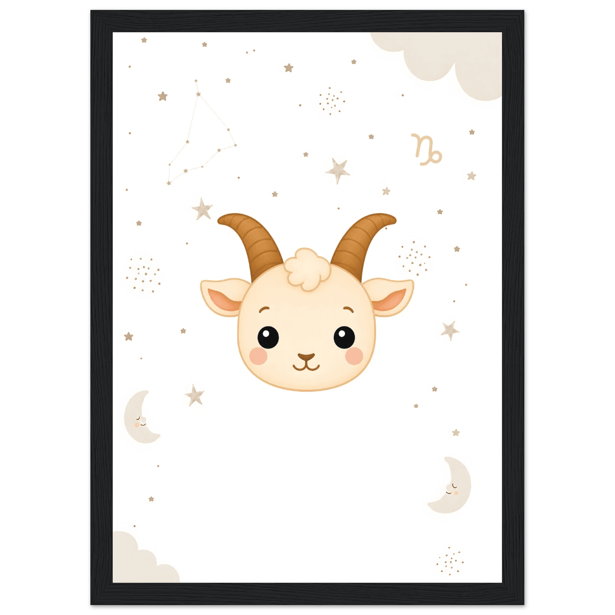 Sternzeichen Steinbock mit Namen poster