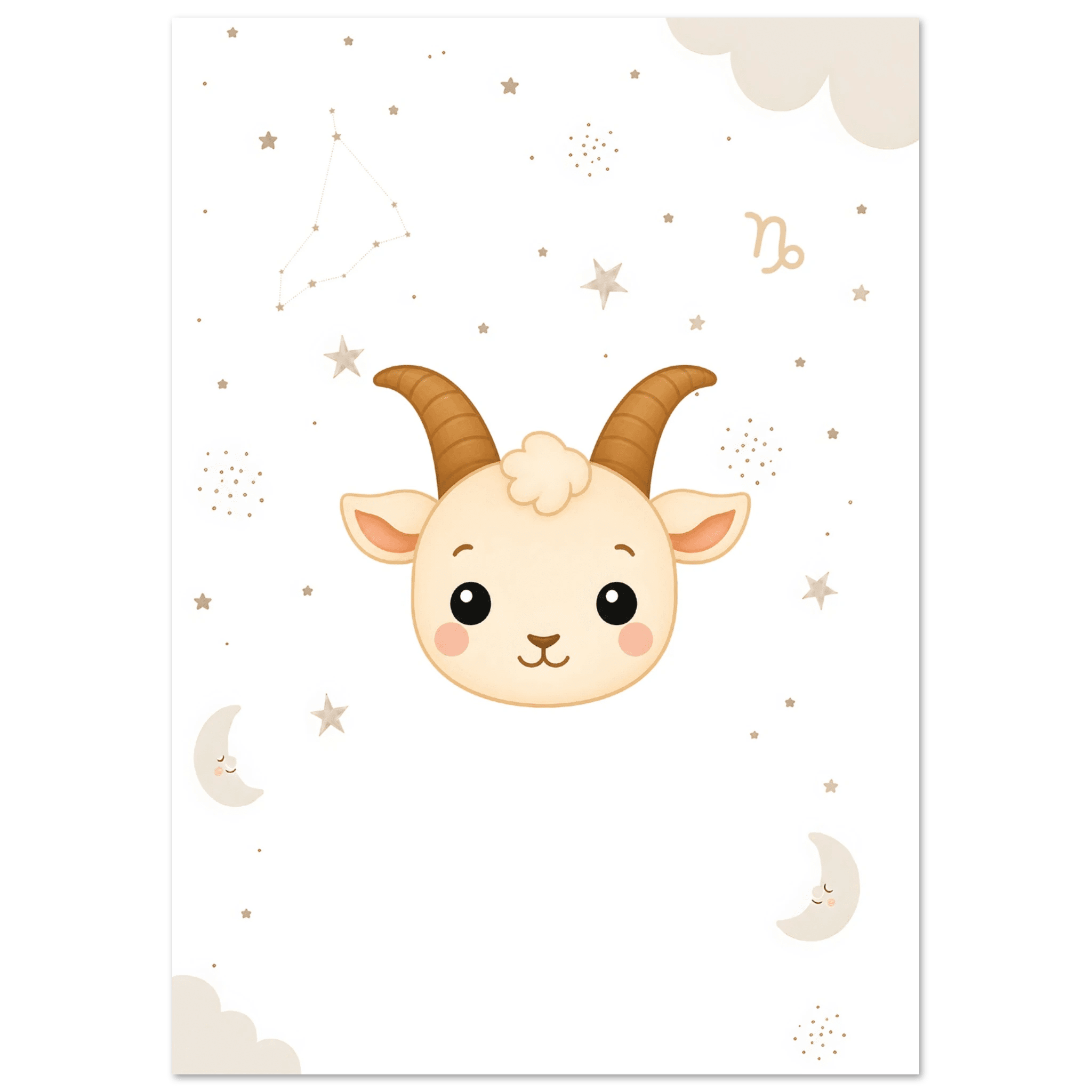 Sternzeichen Steinbock mit Namen poster