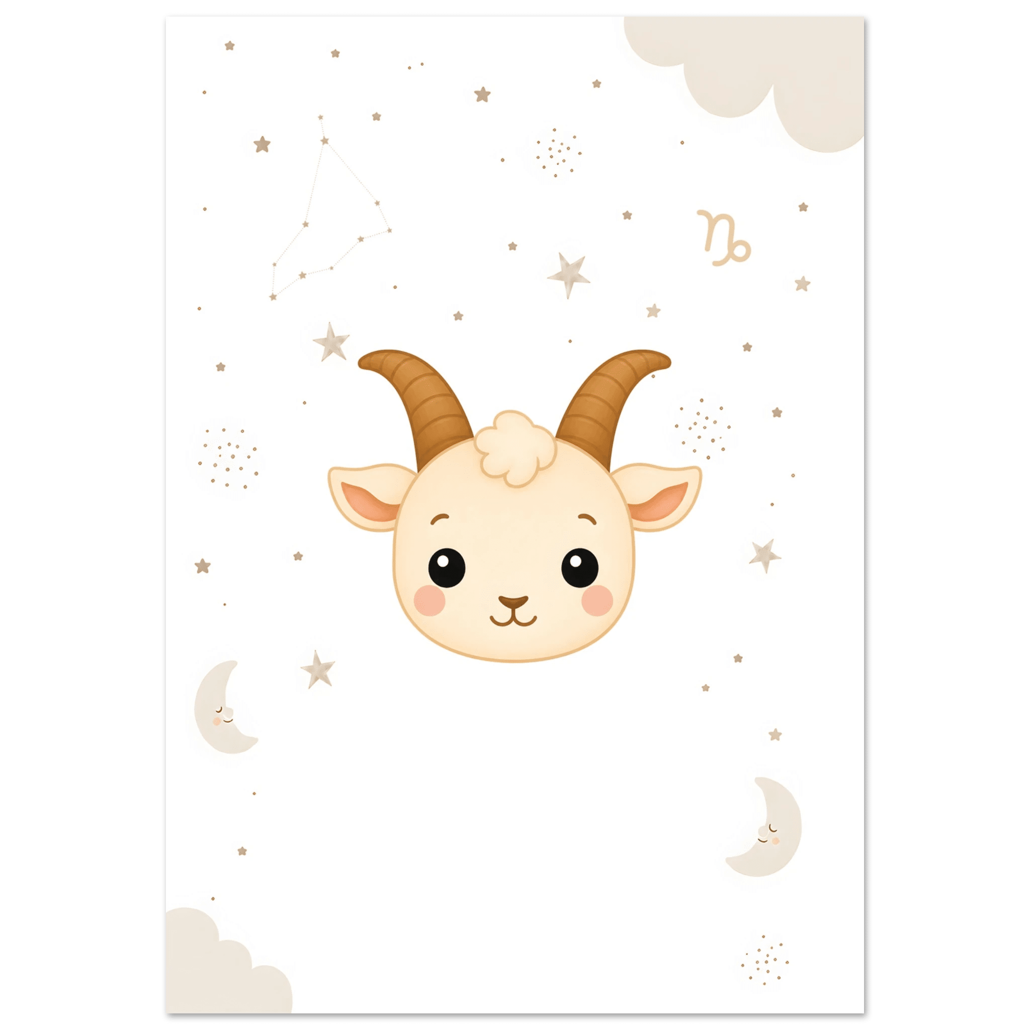 Sternzeichen Steinbock mit Namen poster