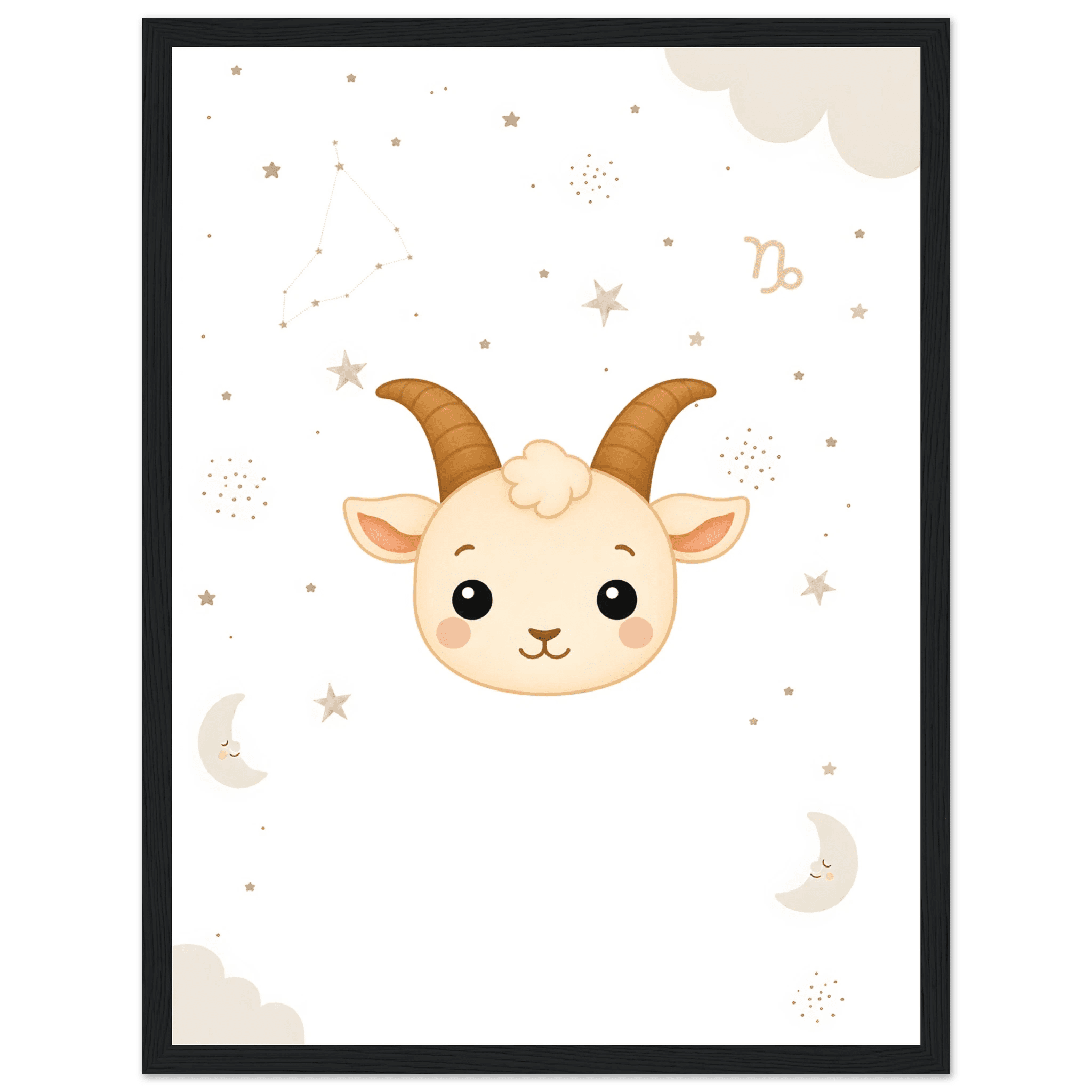 Sternzeichen Steinbock mit Namen poster