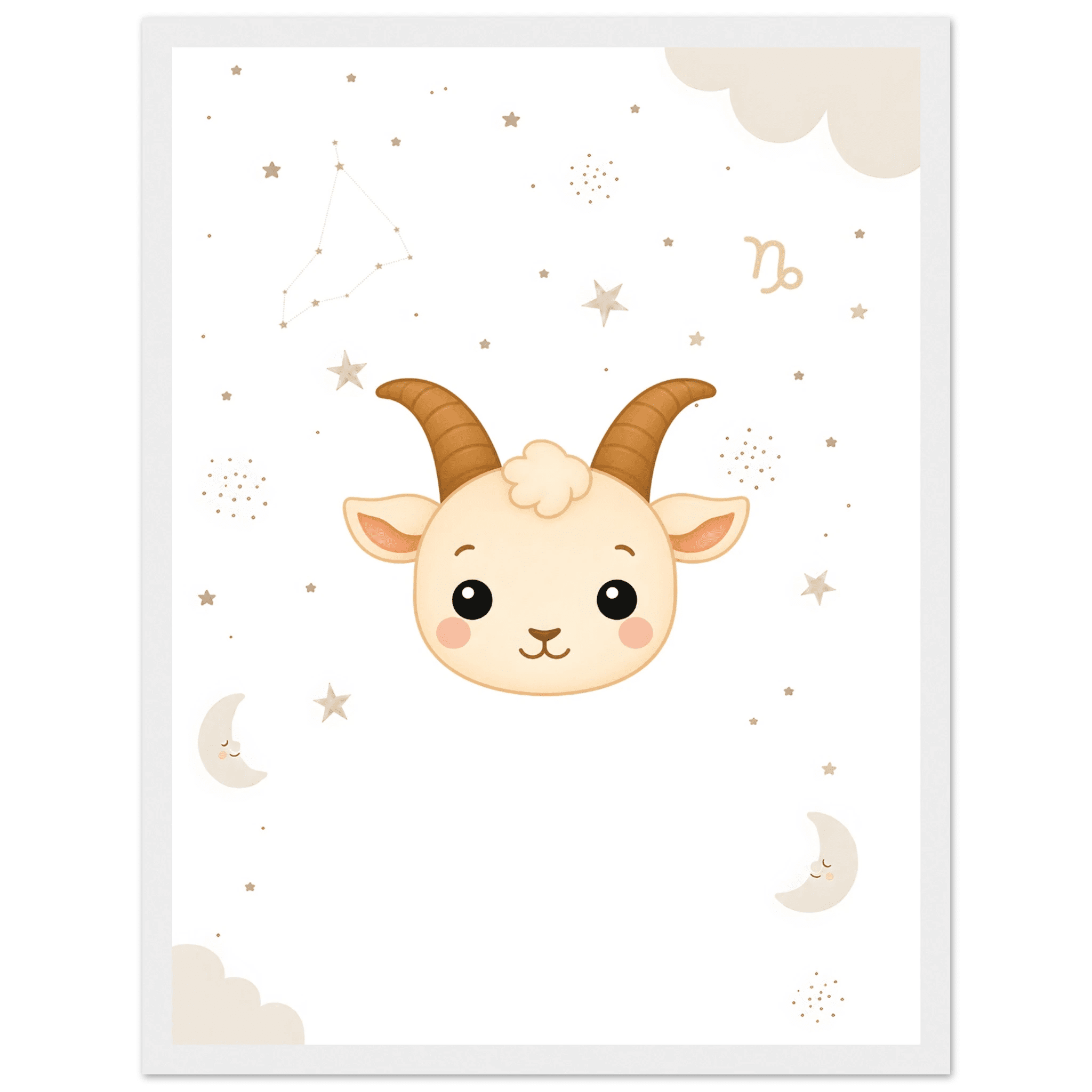 Sternzeichen Steinbock mit Namen poster