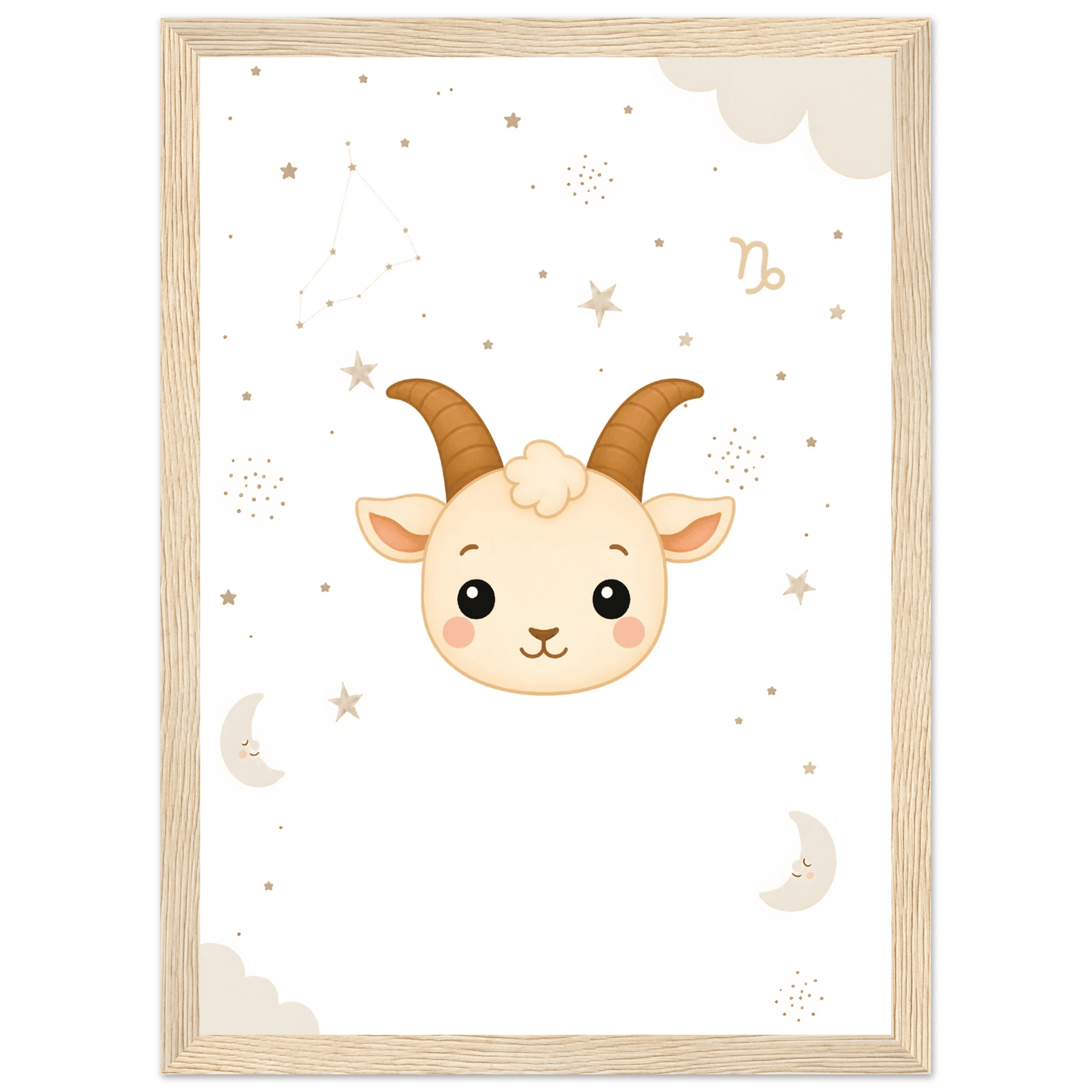 Sternzeichen Steinbock mit Namen poster
