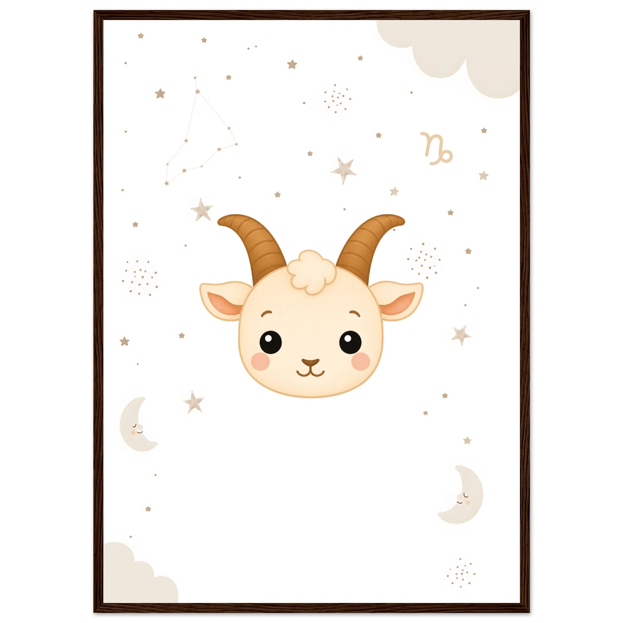 Sternzeichen Steinbock mit Namen poster
