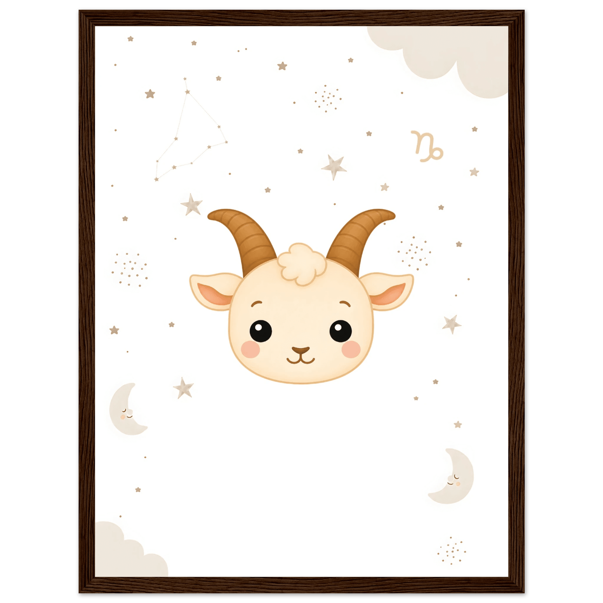 Sternzeichen Steinbock mit Namen poster