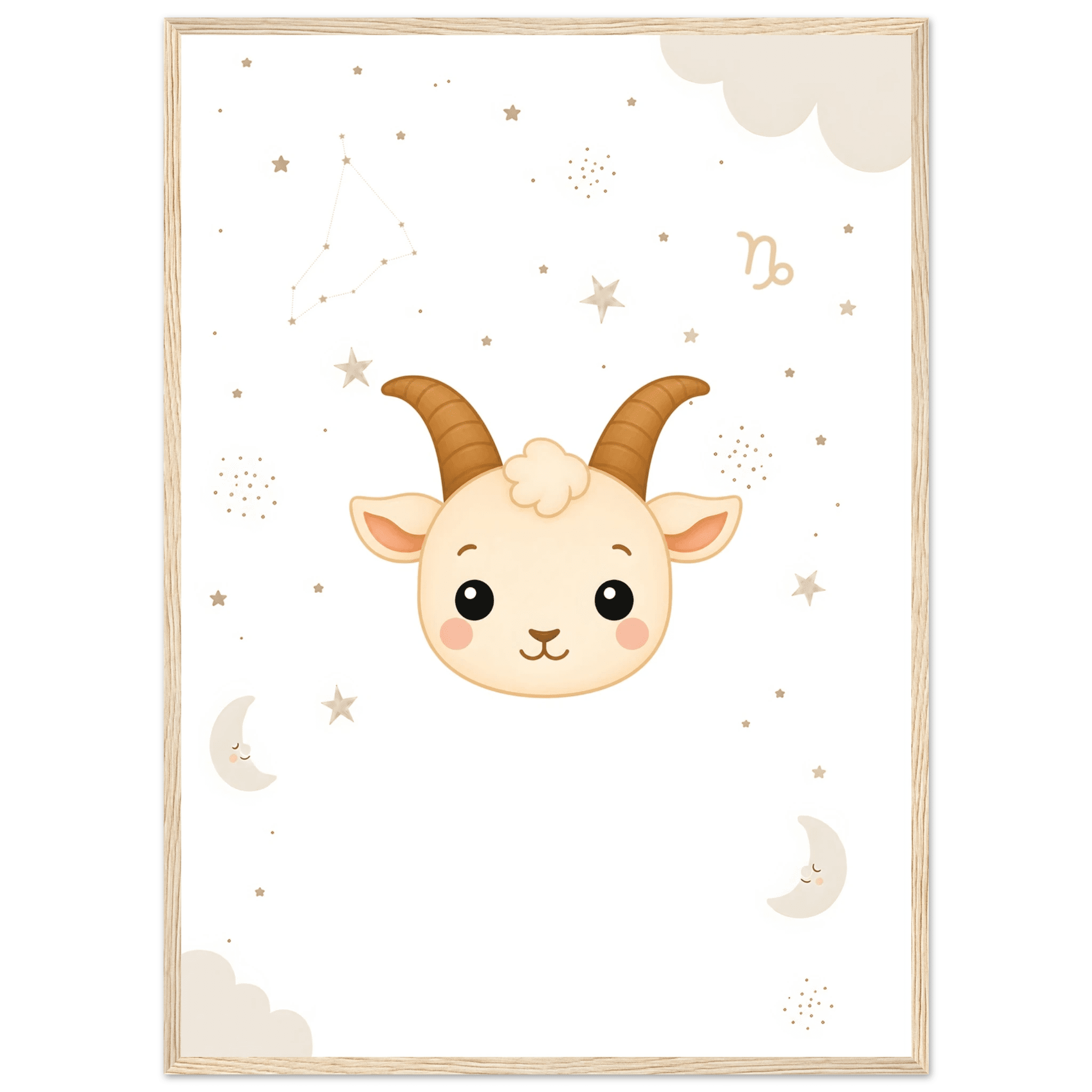 Sternzeichen Steinbock mit Namen poster