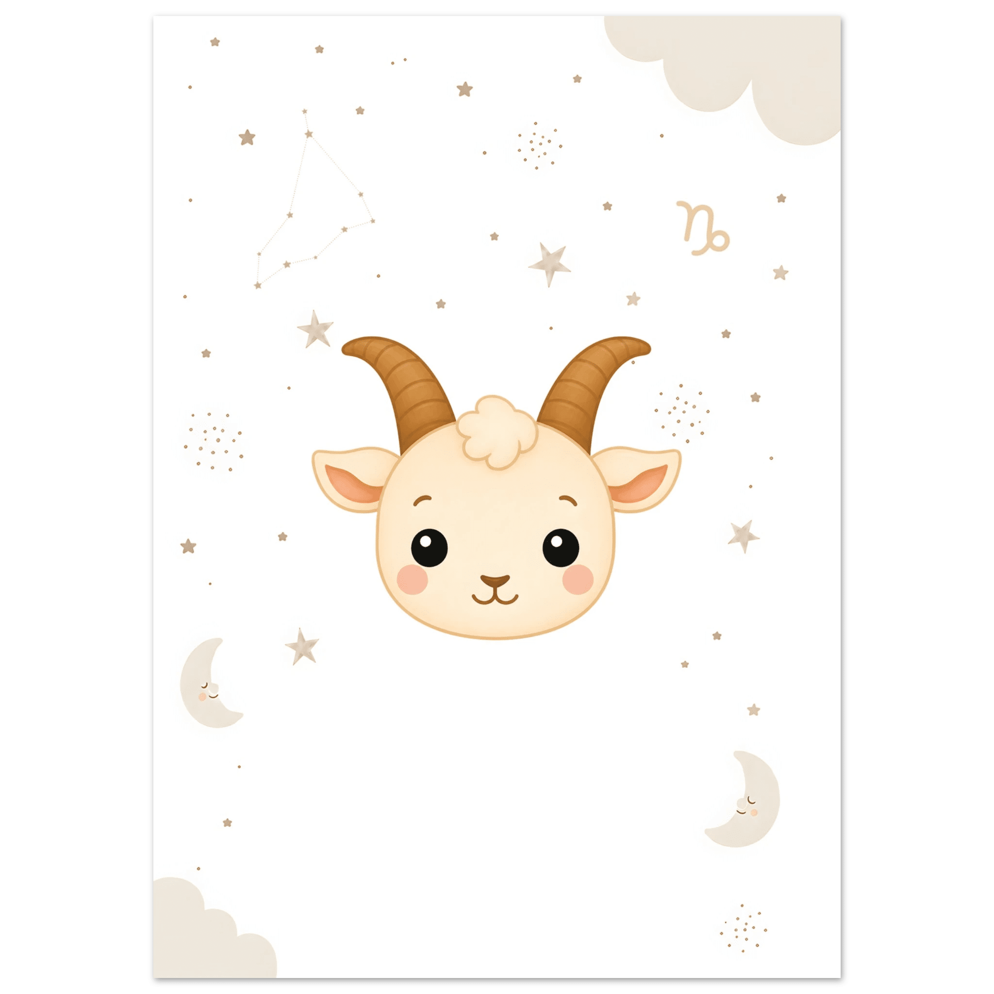 Sternzeichen Steinbock mit Namen poster