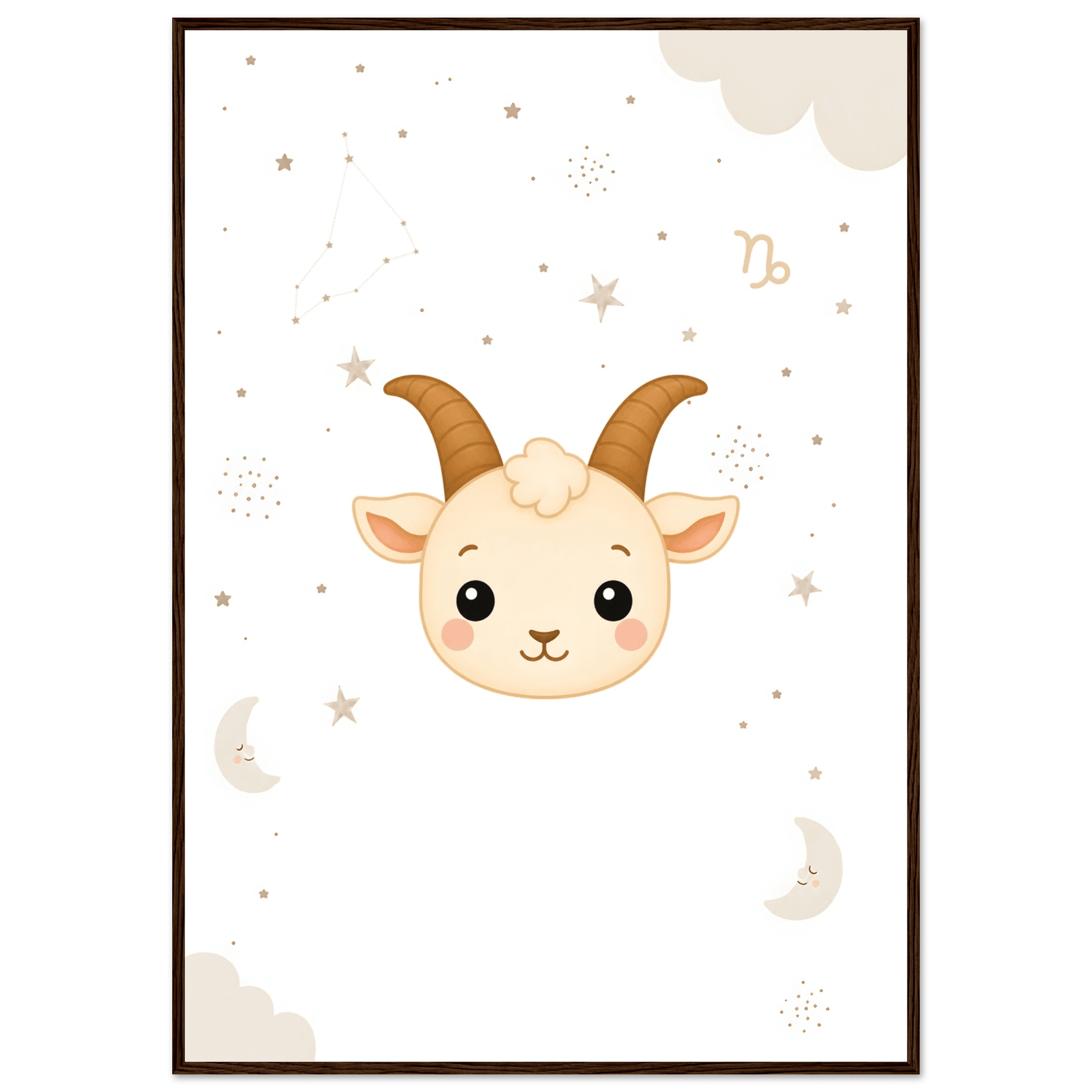 Sternzeichen Steinbock mit Namen poster