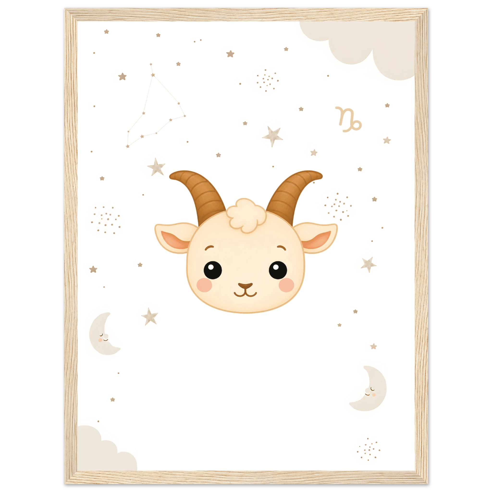 Sternzeichen Steinbock mit Namen poster