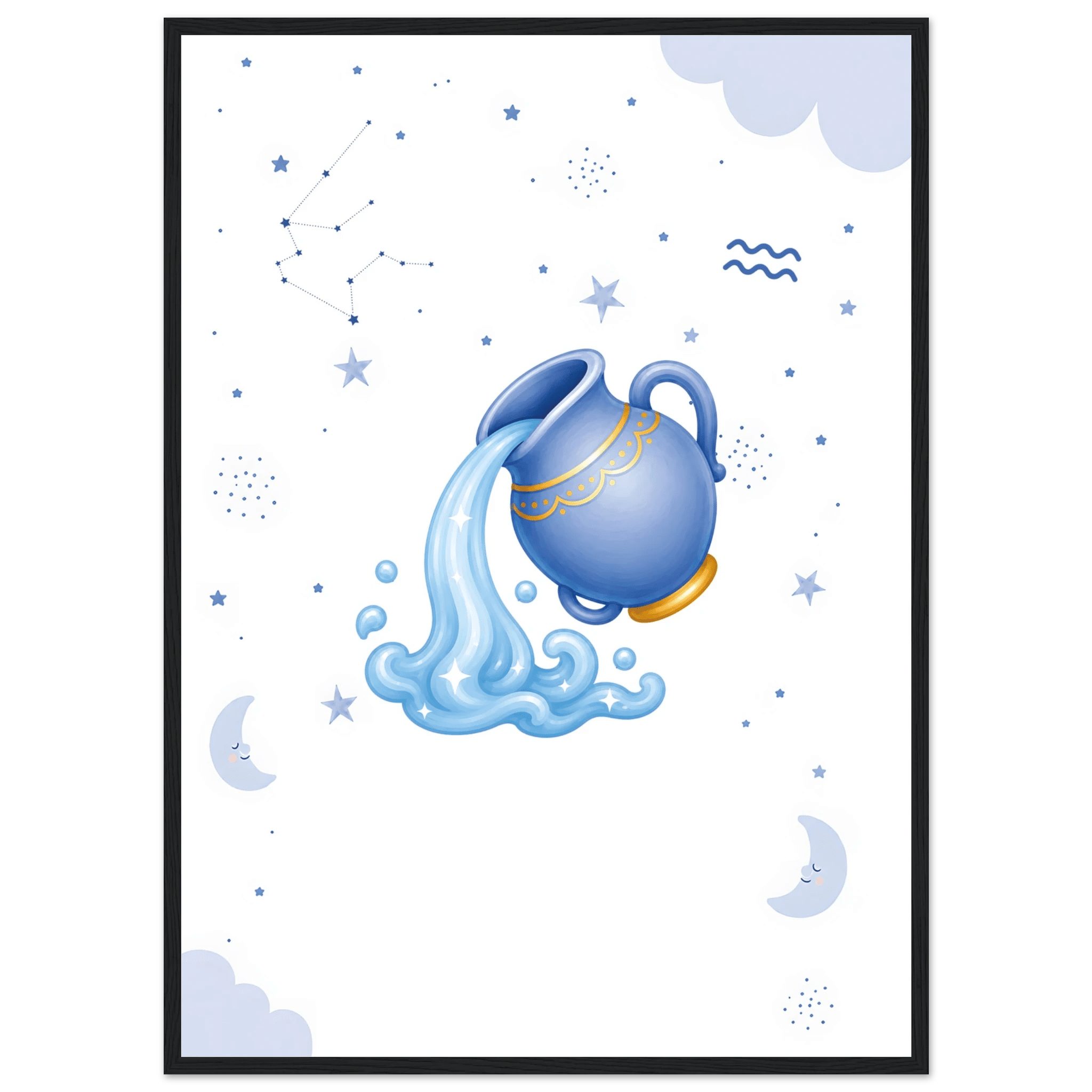 Sternzeichen Wassermann mit Namen poster