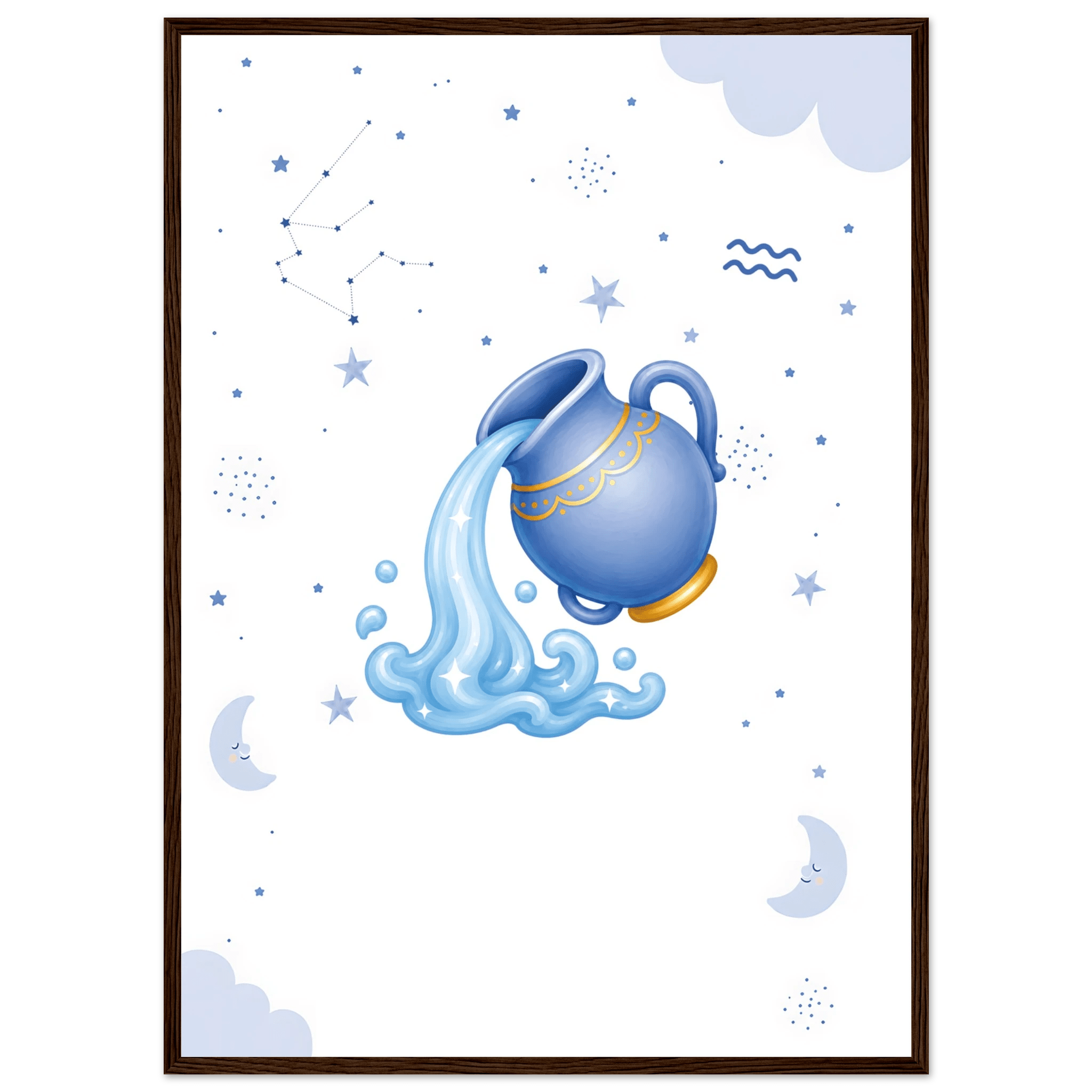 Sternzeichen Wassermann mit Namen poster