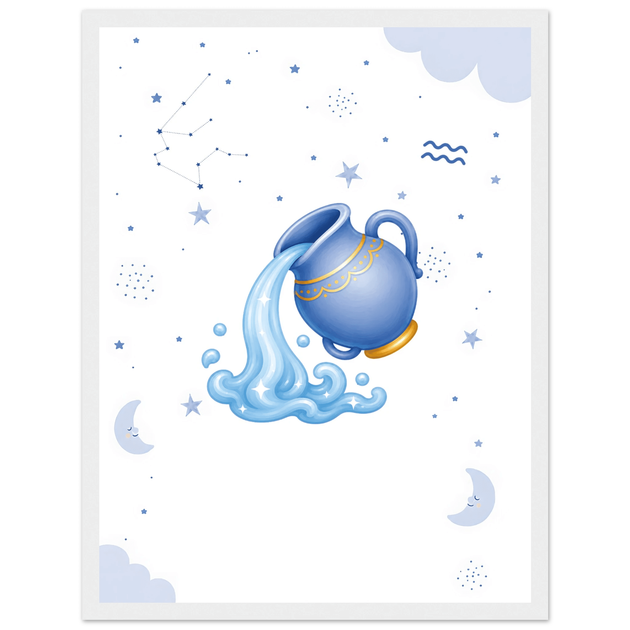 Sternzeichen Wassermann mit Namen poster