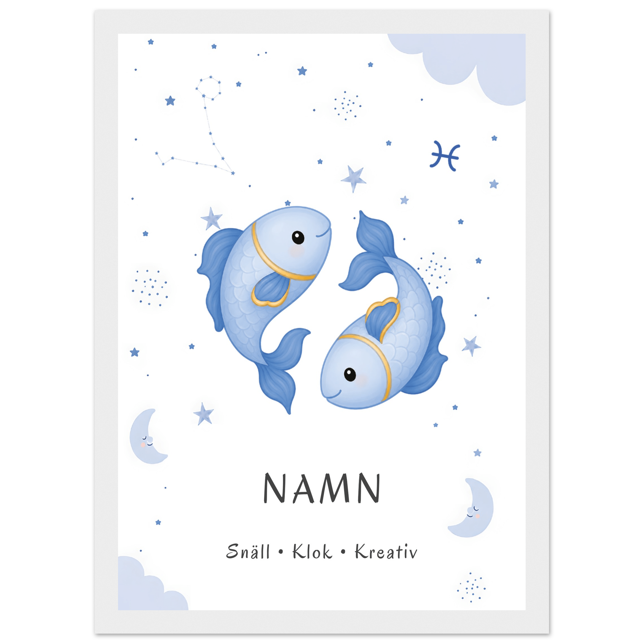 Stjärntecken fiskarna med namn poster