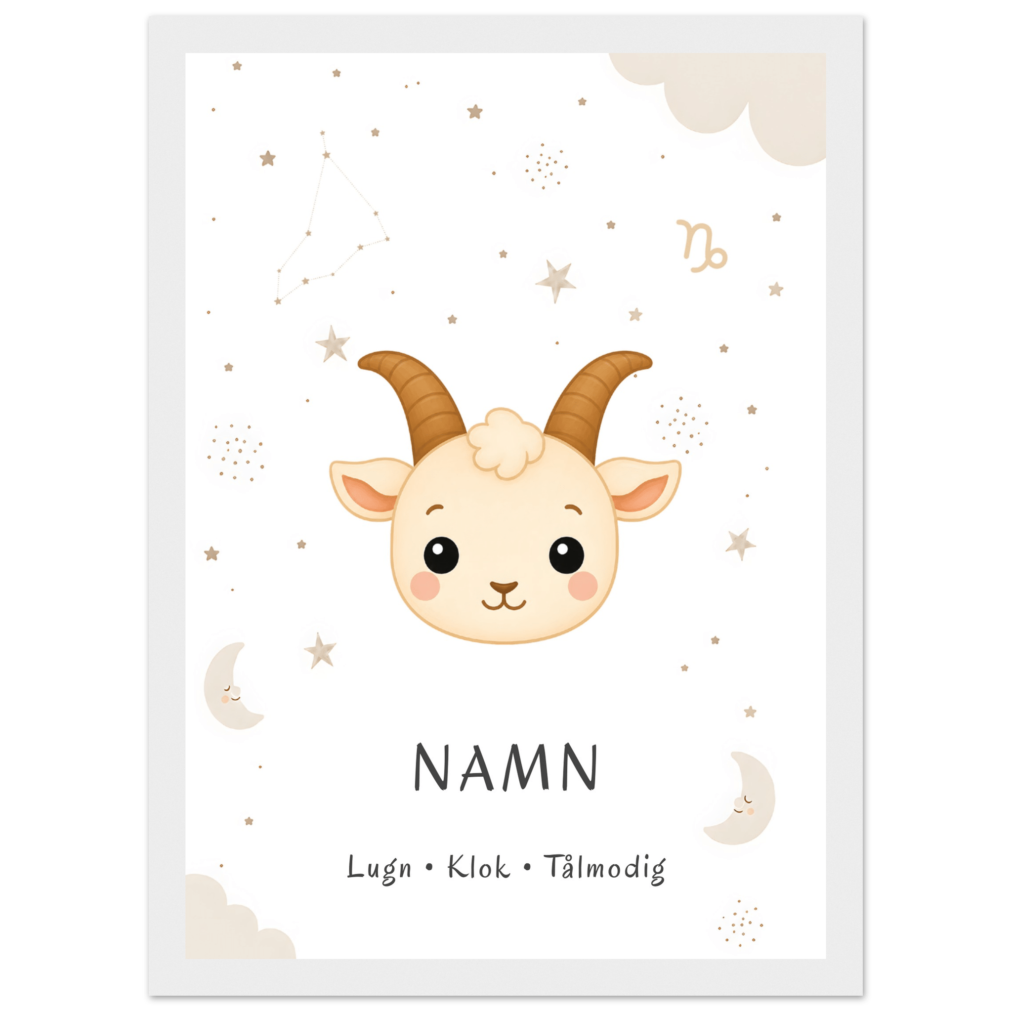 Stjärntecken stenbocken med namn poster