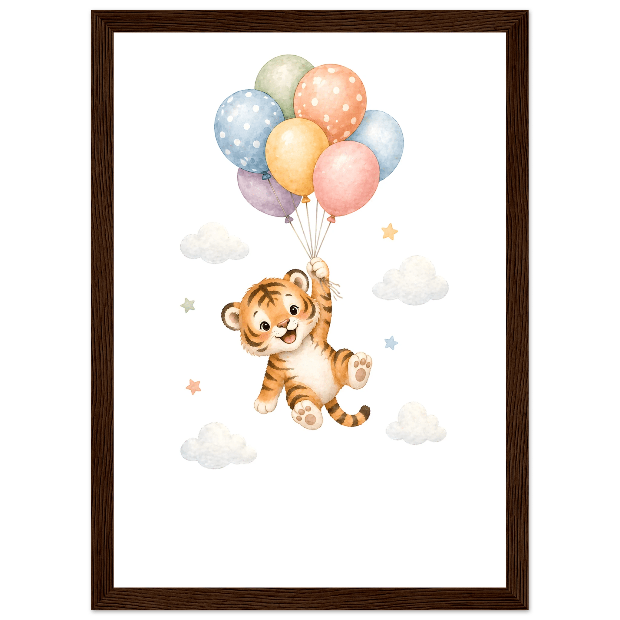 Tiger med personligt namn & text poster